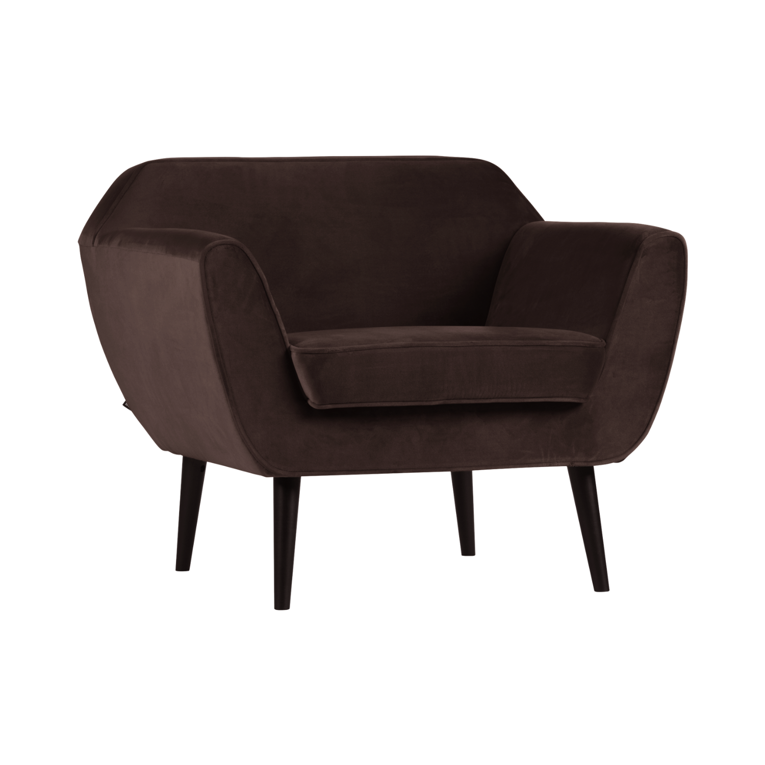 Samt-Sessel ROCCO schokoladenbraun