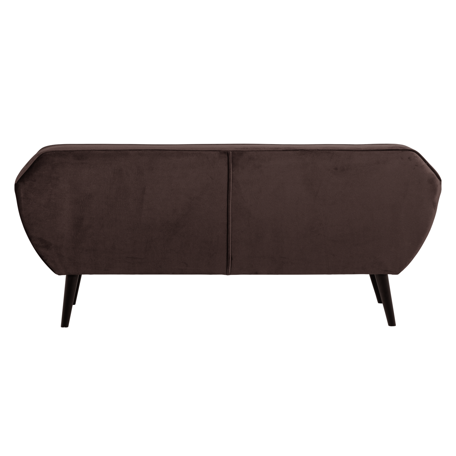 Sofa van fluweel 2,5-zits ROCCO chocolade