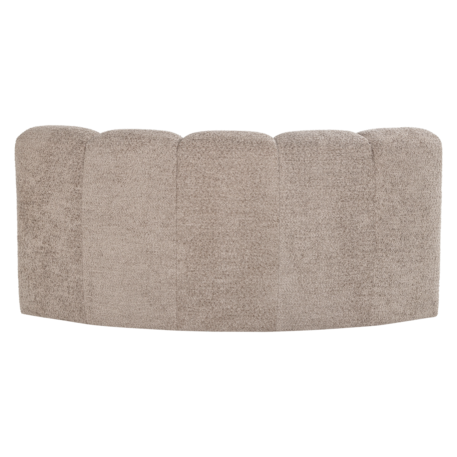 Modulaire bank MOJO BENCH - hoekelement halfrond zandkleurig schapenvacht