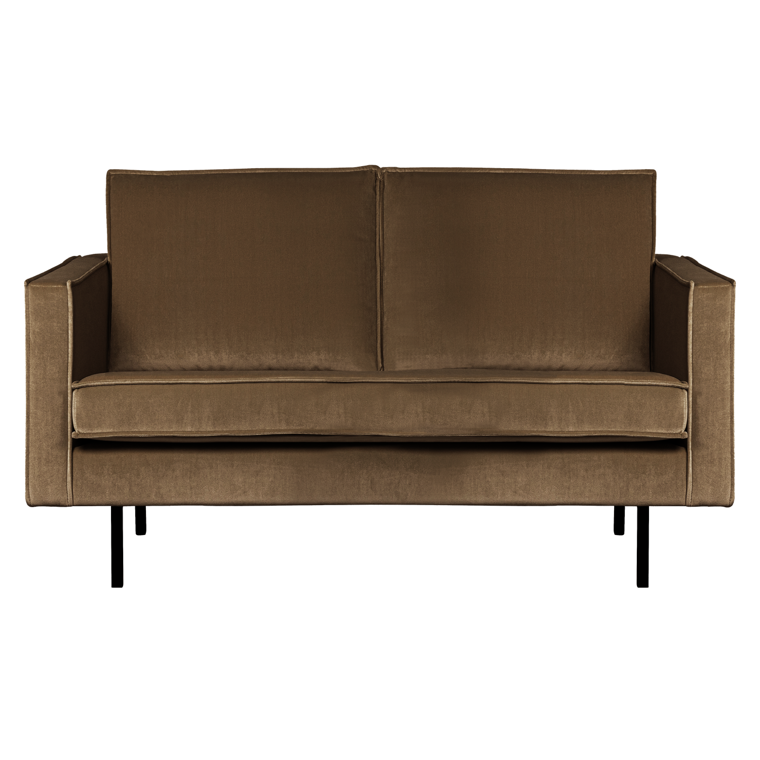 Taupe Velvet 2-Seater Sofa RODEO