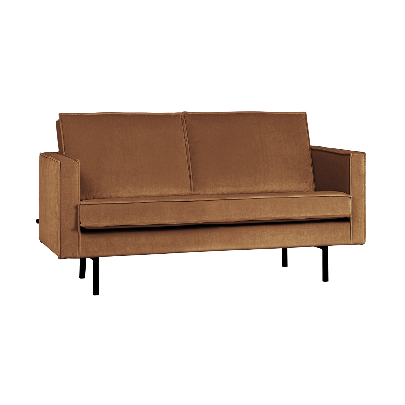 Velvet 2-Seater Sofa RODEO Honey