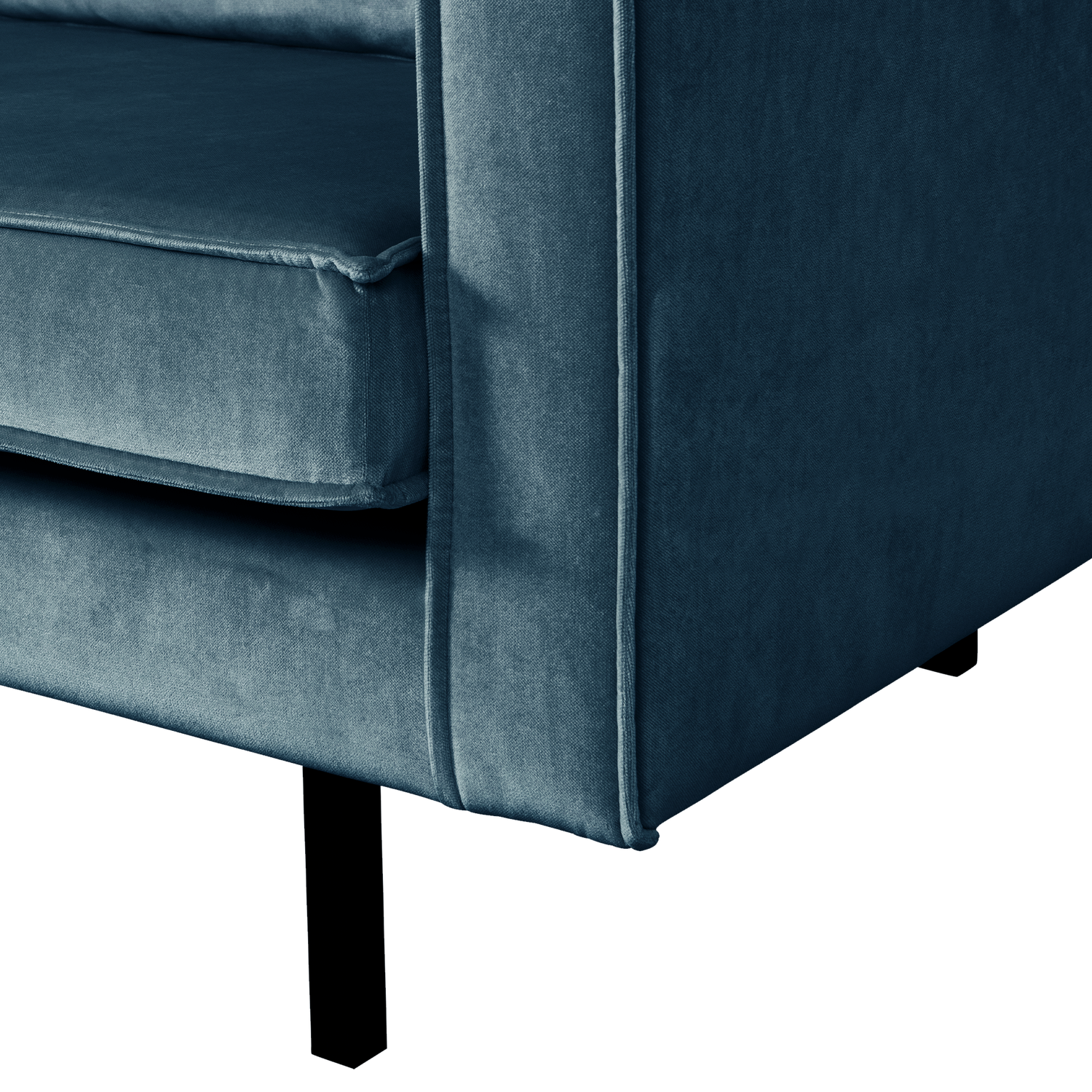 Velvet 2-Seater Sofa RODEO Blue