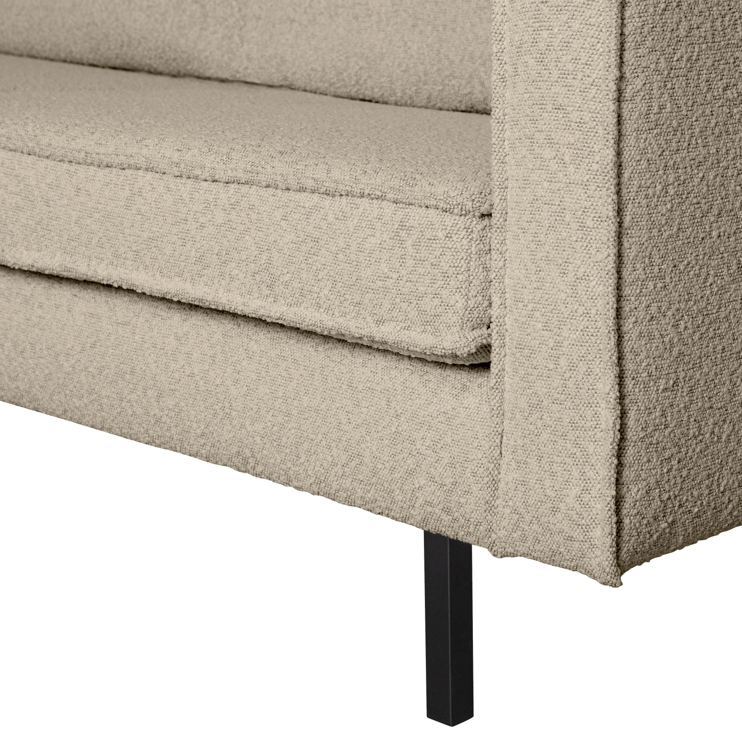 Sofa 2-osobowa RODEO beżowy bouclé – Woood