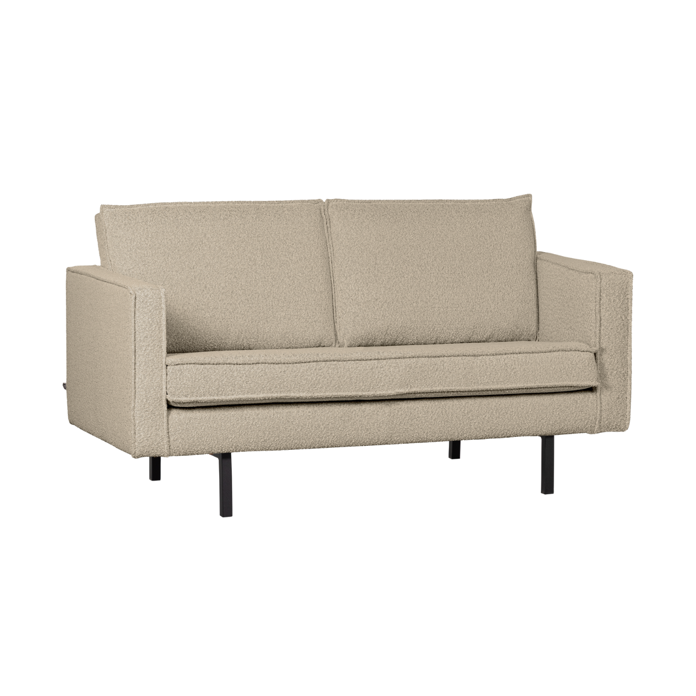 Sofa 2-osobowa RODEO beżowy bouclé – Woood