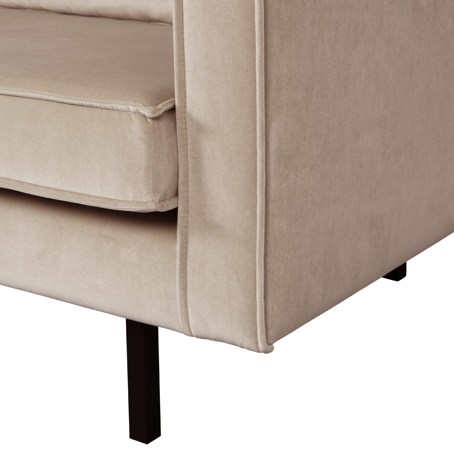 Sofa aus Samt 2-sitzig RODEO khaki