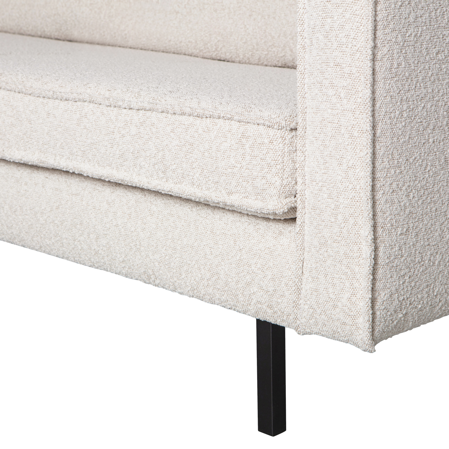 2-Seater Sofa RODEO Cream Bouclé