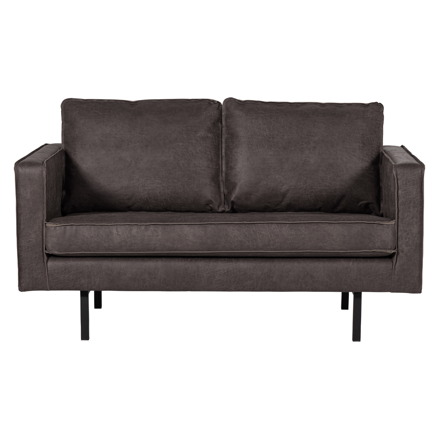 Sofa 2-sitzig RODEO schwarze Kunstleder