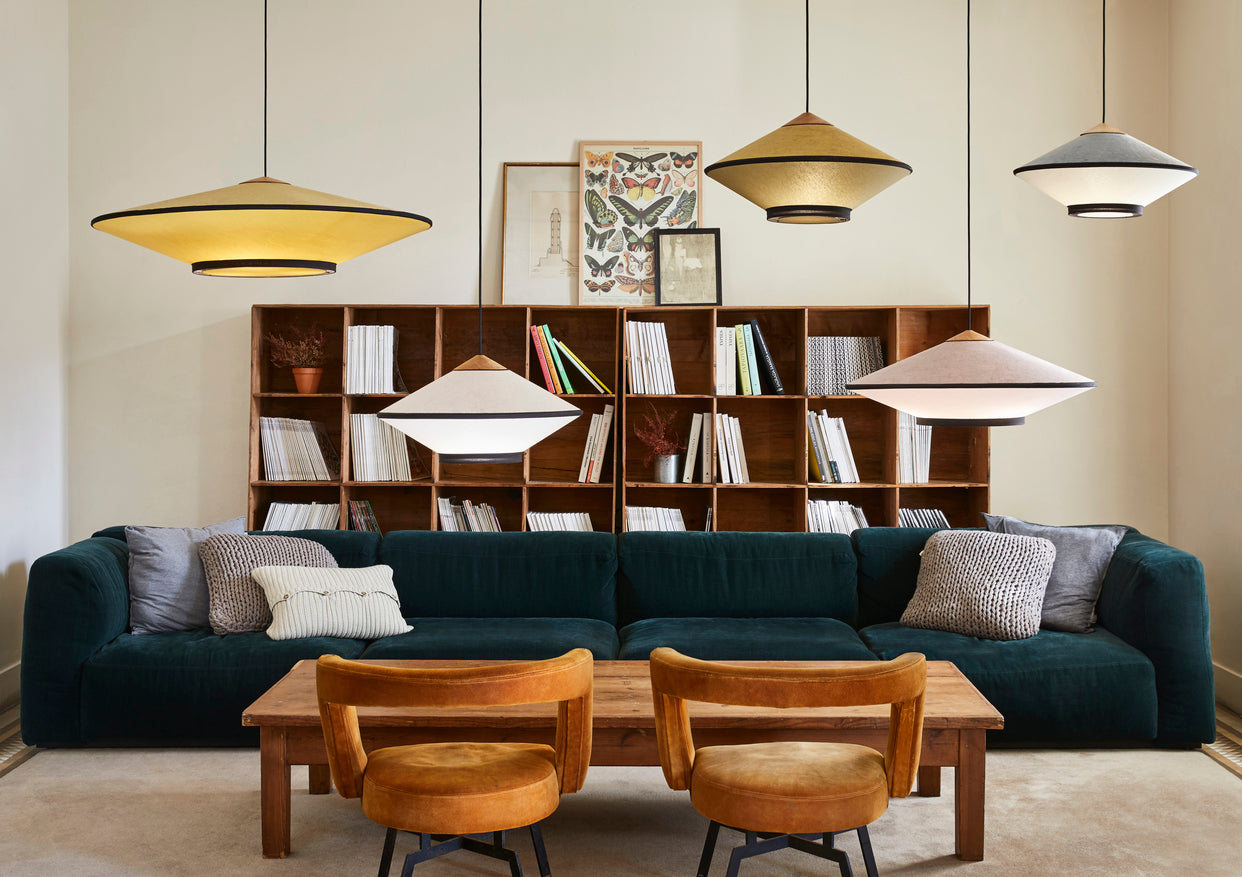 Lampa wisząca CYMBAL pudrowy róż, marka Forestier