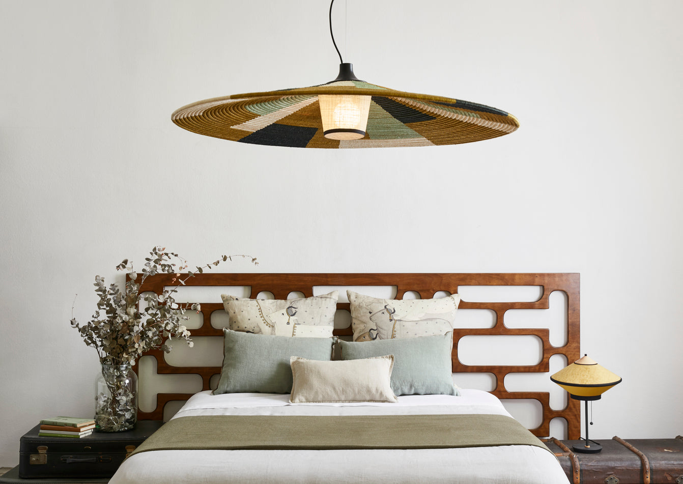 Papagrotgrüne Hanglampe