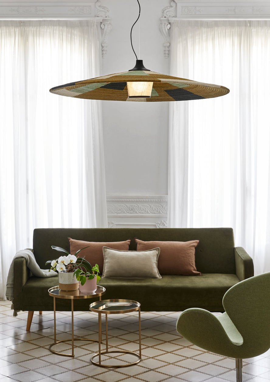 Papagrotgrüne Hanglampe