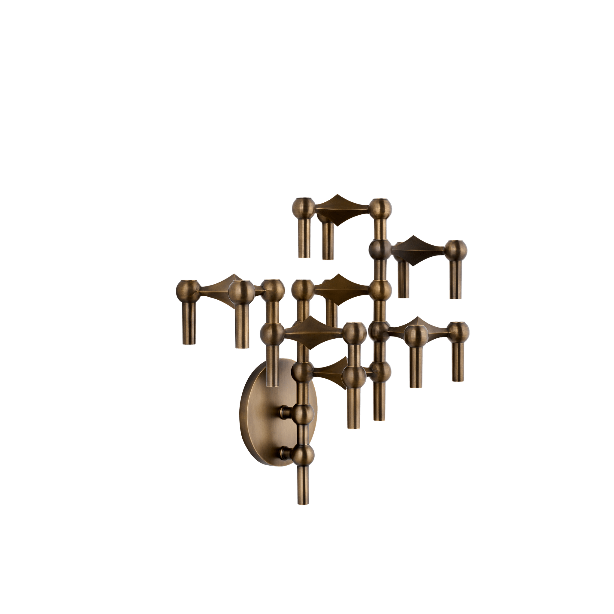 Wall Candle Holder STOFF NAGEL bronzed brass