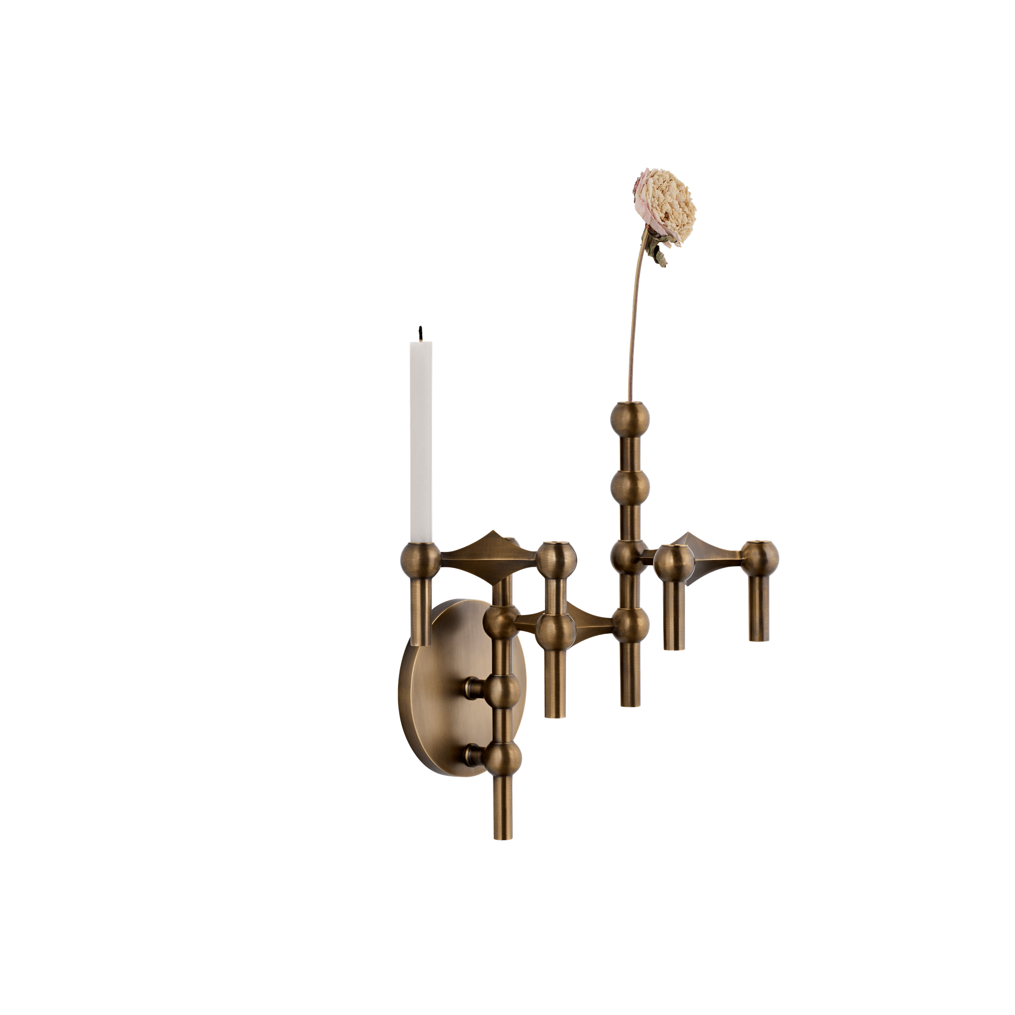 Wall Candle Holder STOFF NAGEL bronzed brass