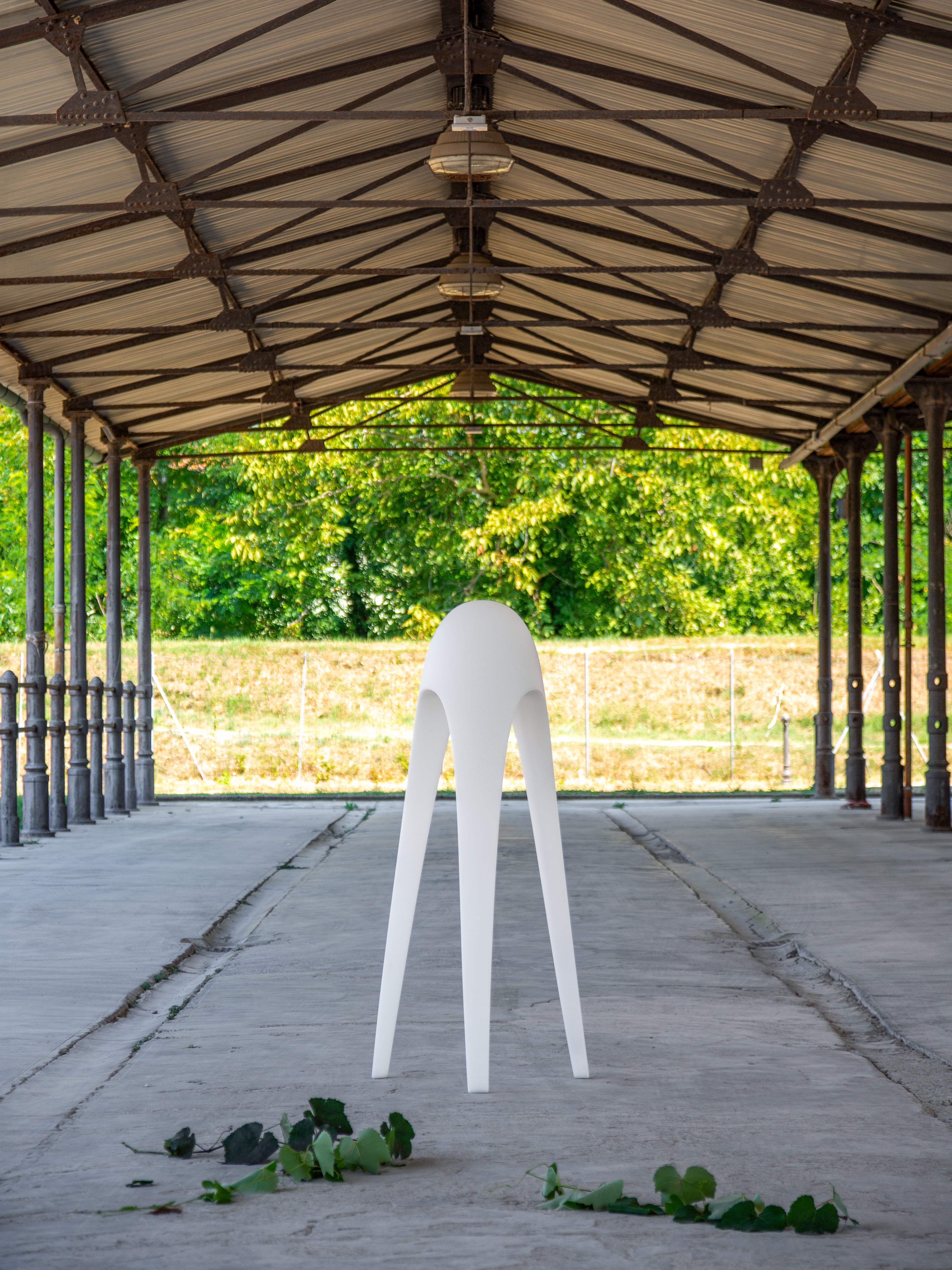 Lampa podłogowa zewnętrzna CYBORG BIG czerwony