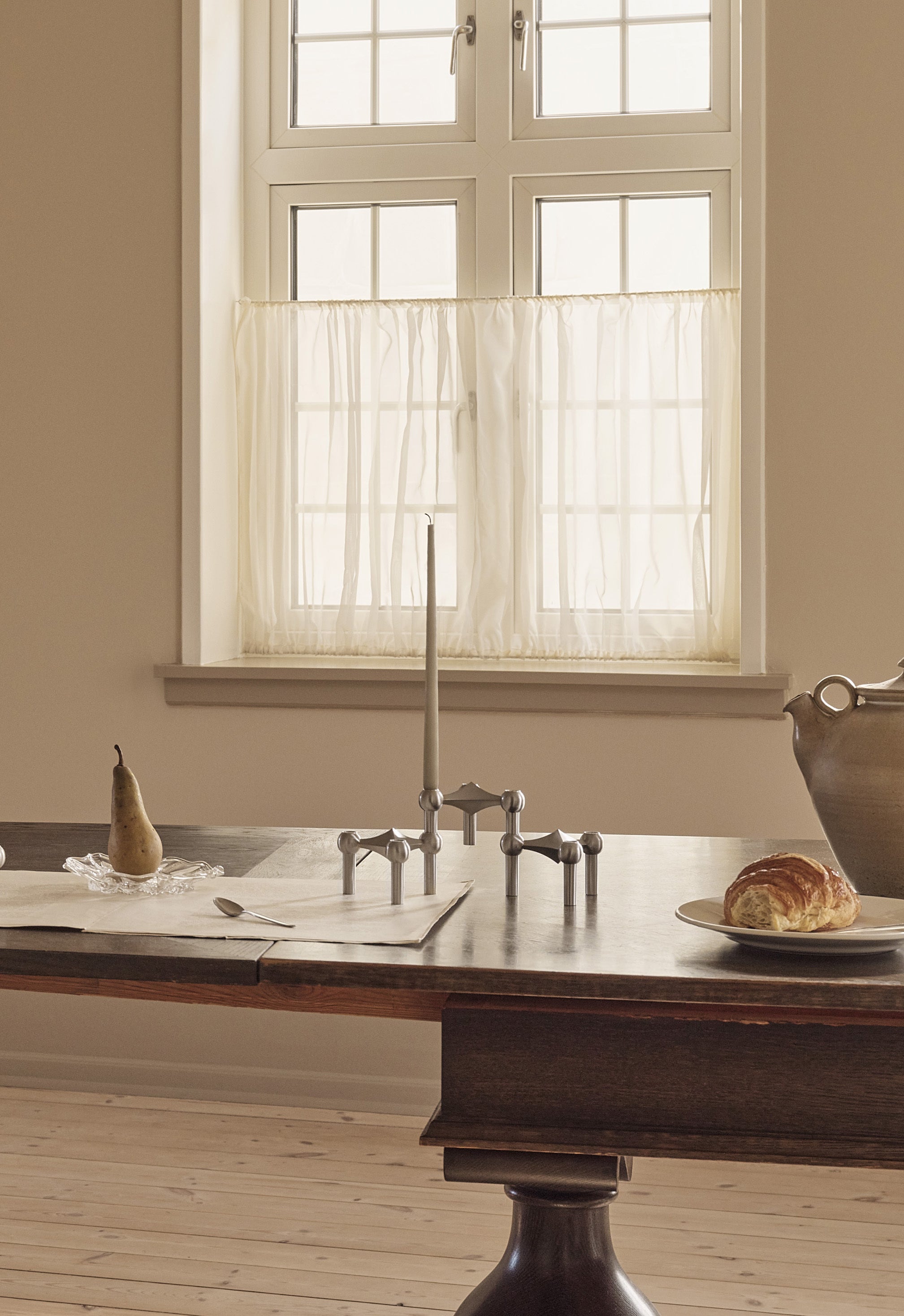 STOFF NAGEL Candle Holder Brushed Chrome