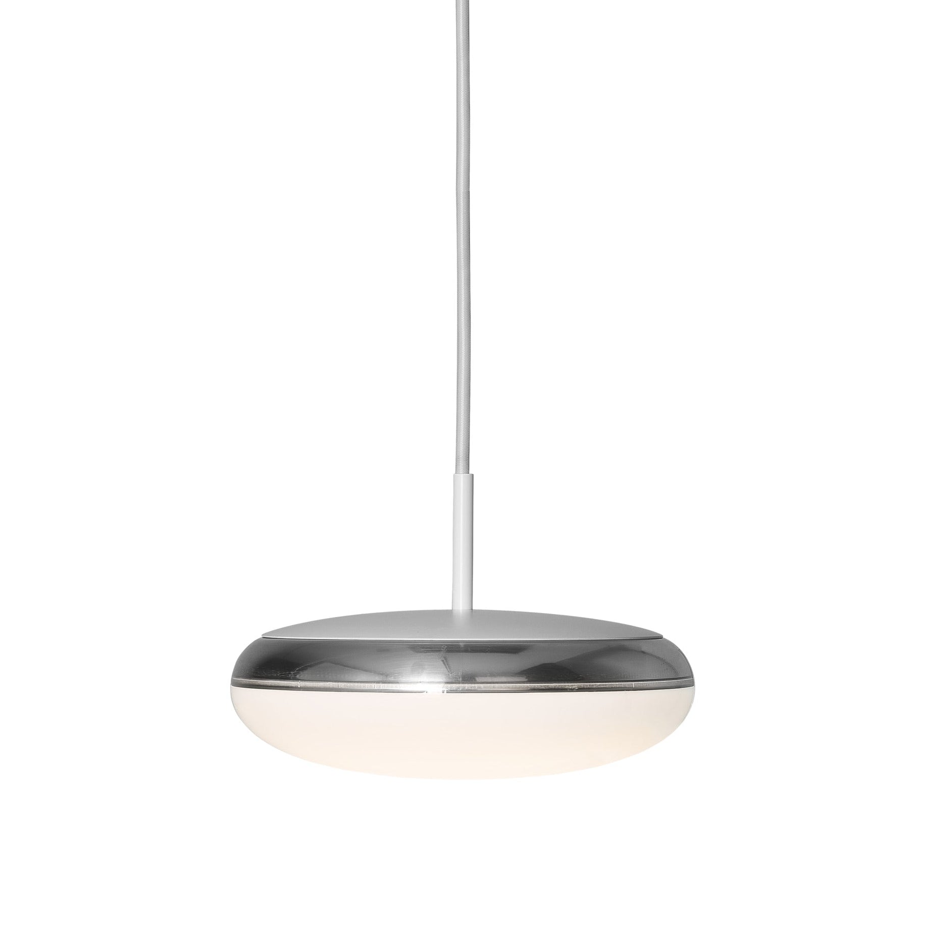 Hanglamp SILVERBACK wit met zilver