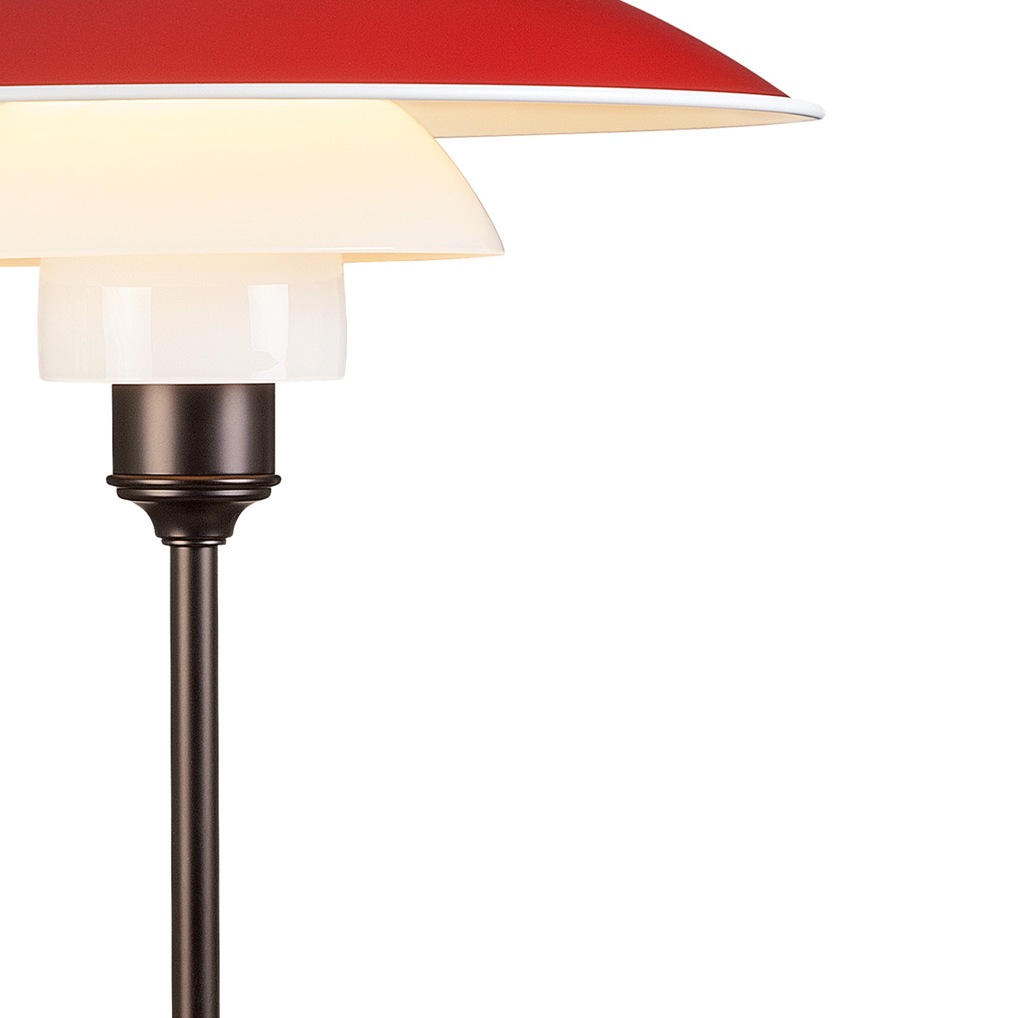 PH 3½-2½ red table lamp