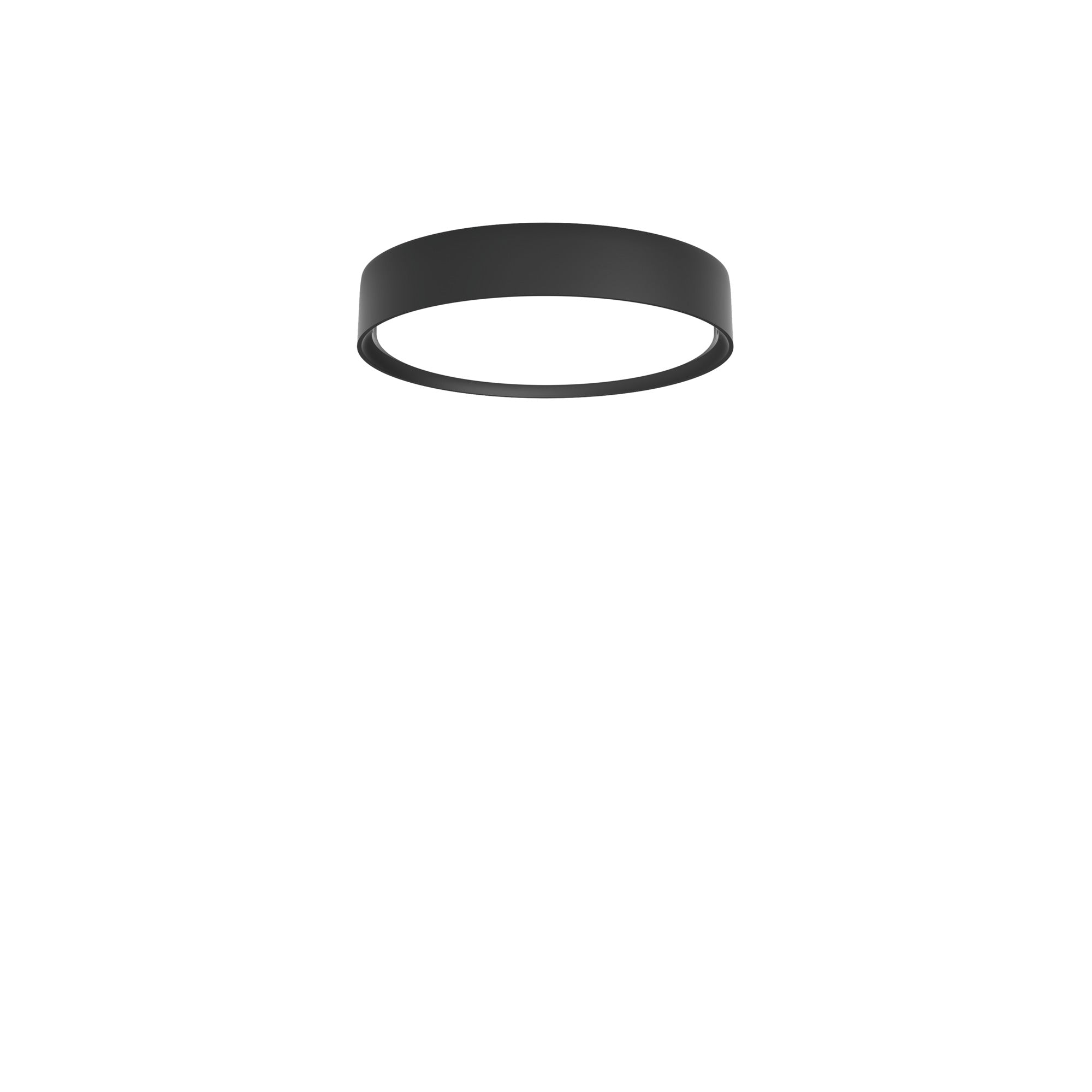 Deckenleuchte LP SLIM ROUND SEMI-RECESSED schwarz