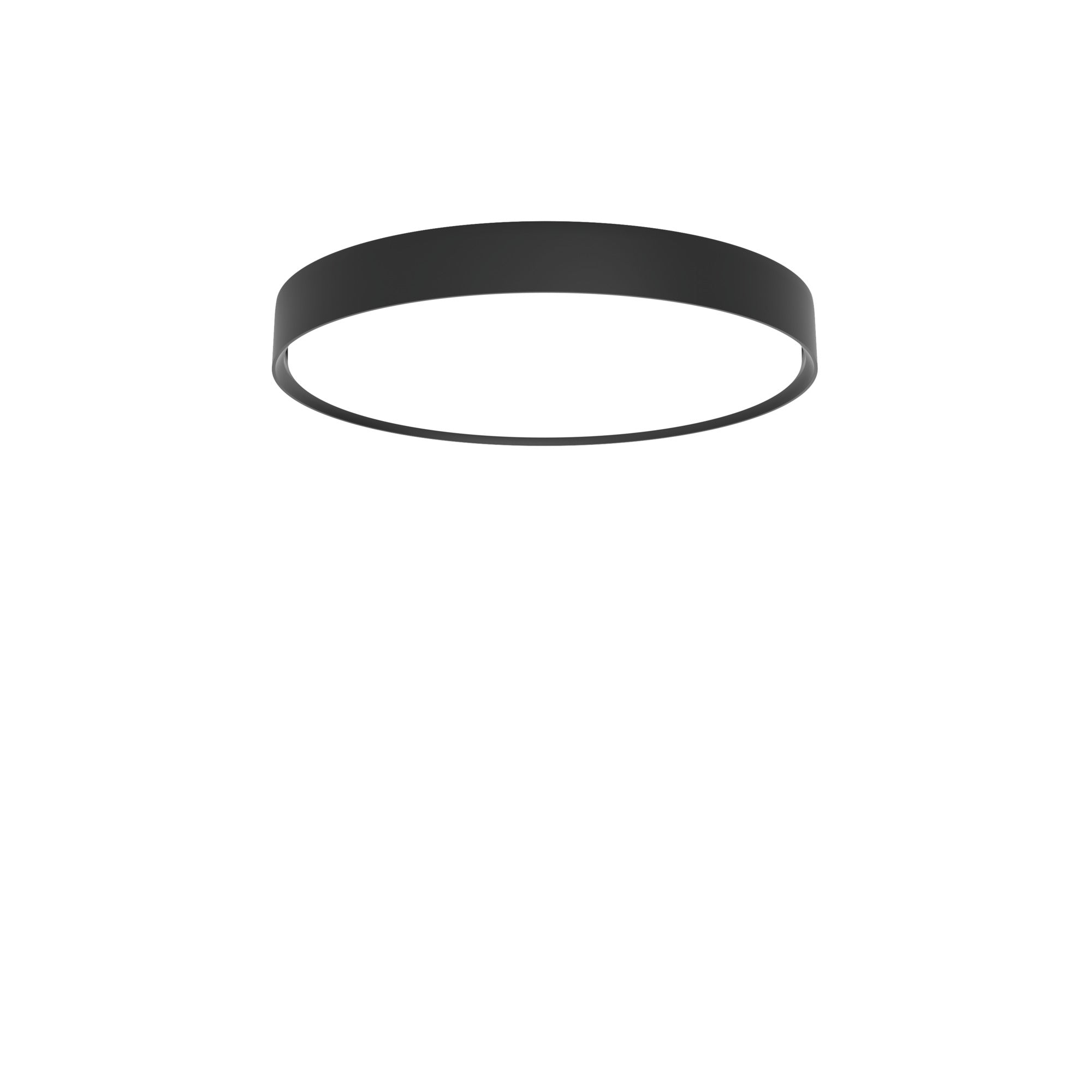 Deckenleuchte LP SLIM ROUND SEMI-RECESSED schwarz