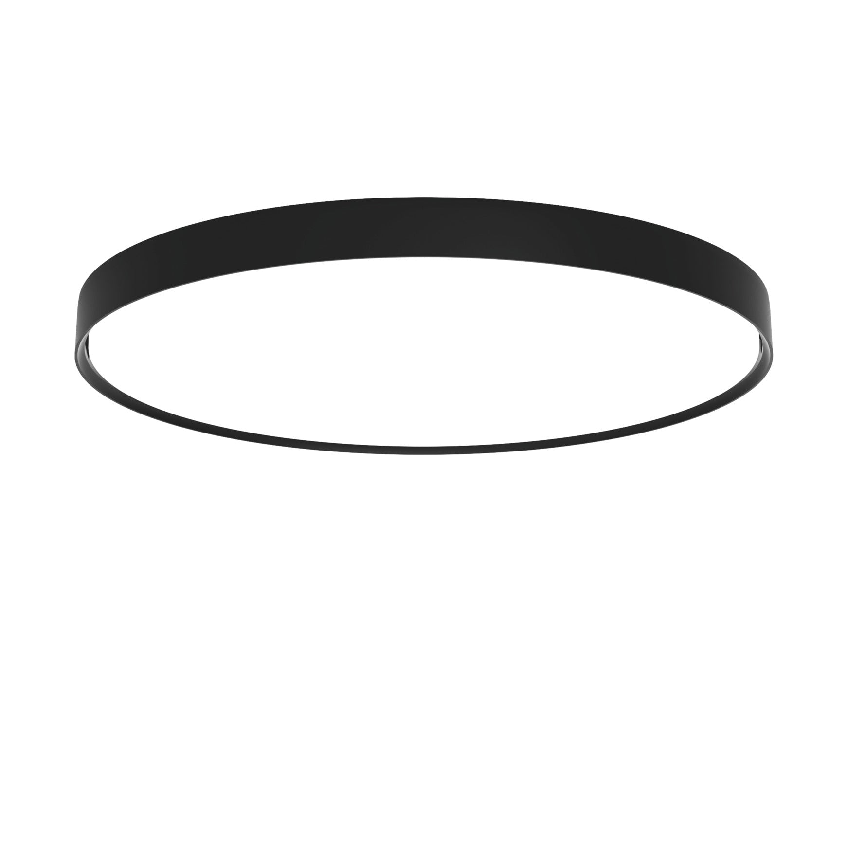 Deckenleuchte LP SLIM ROUND SEMI-RECESSED schwarz