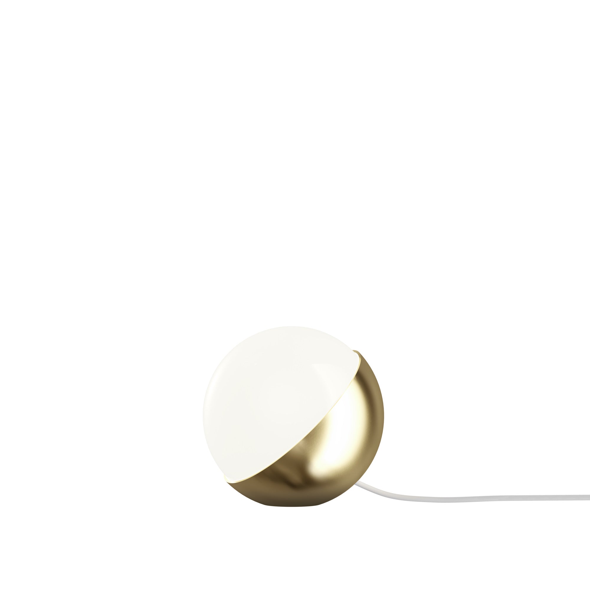 VL STUDIO lamp white with brass base