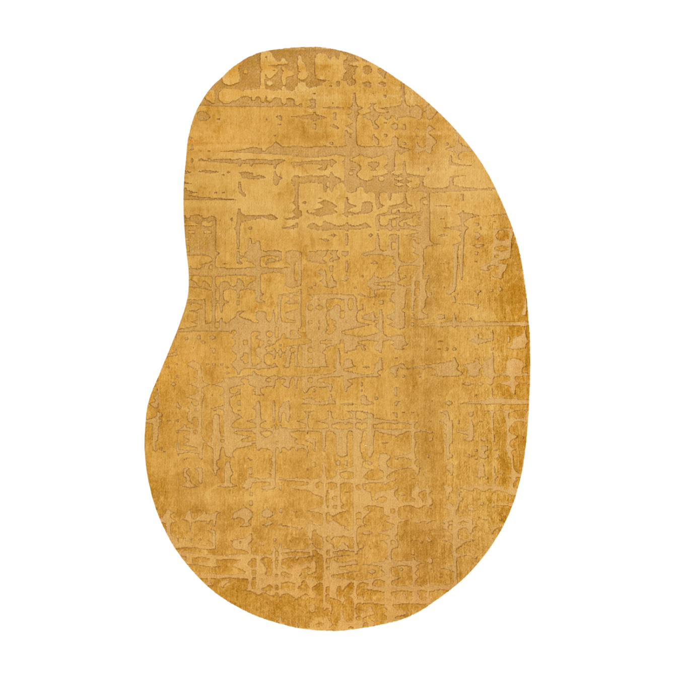 Ovale vloerkleed BAOBAB MADAGASKAR geel