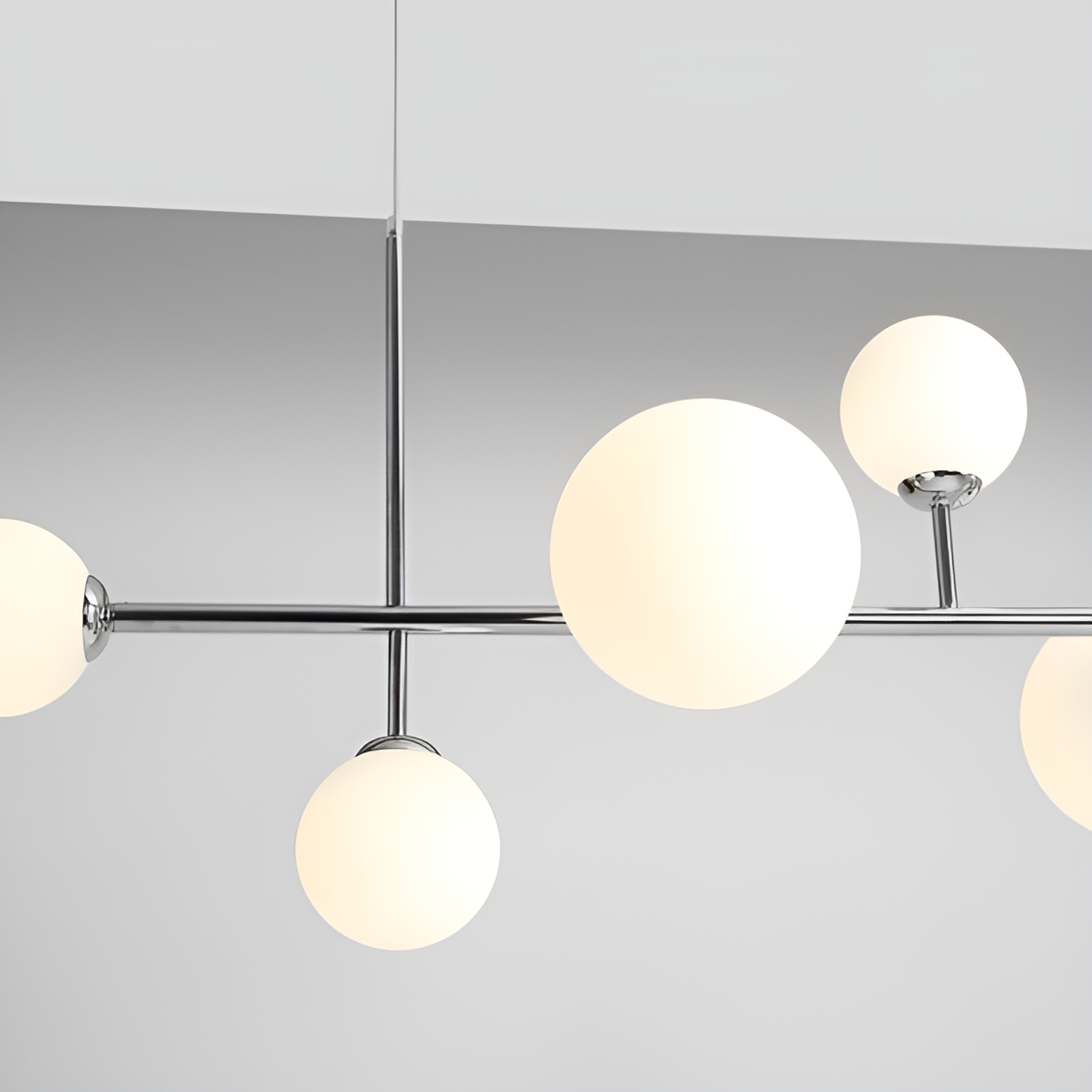 Hanging lamp dione hexa chrome