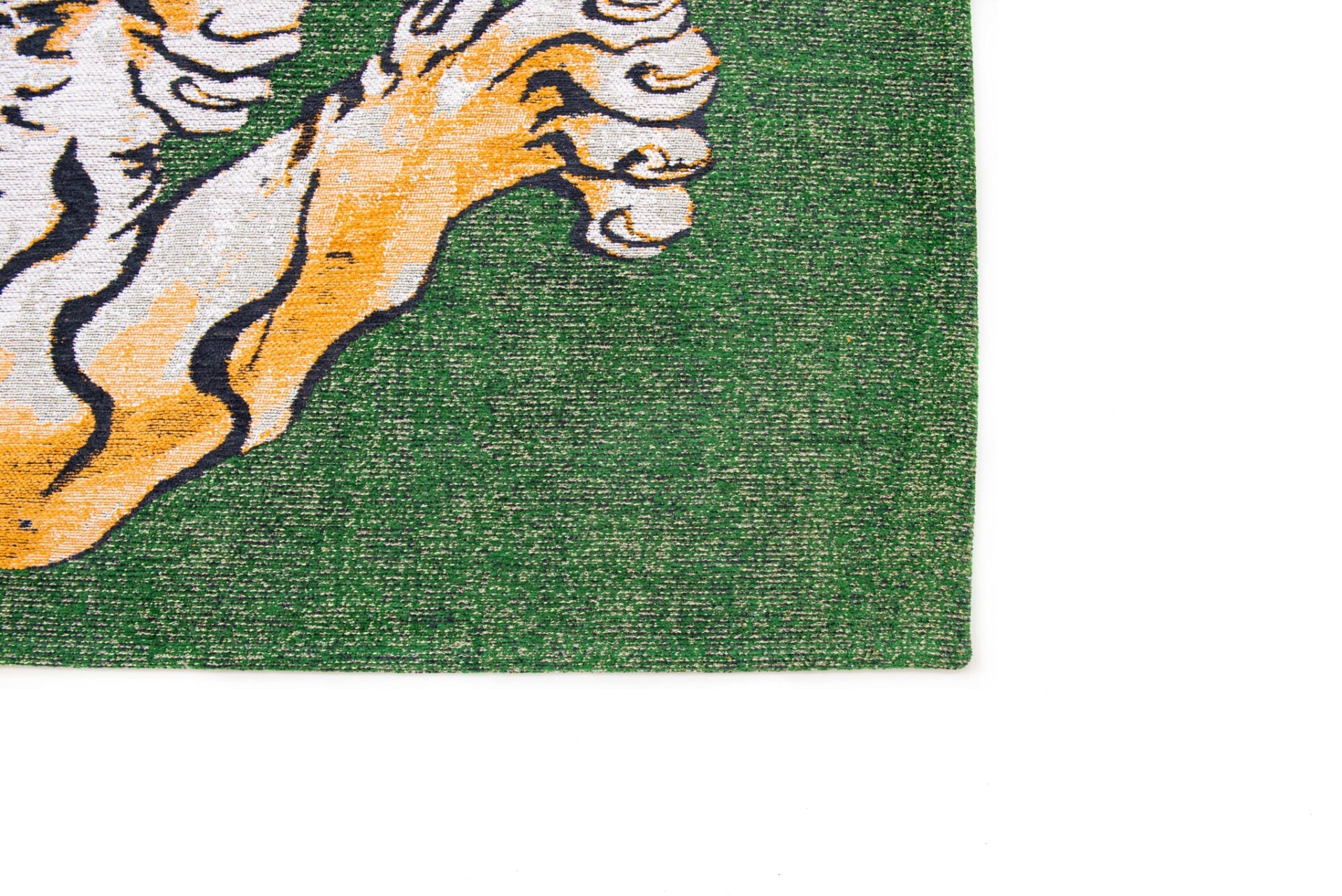 Pop Tiger Green on Fire Green rug