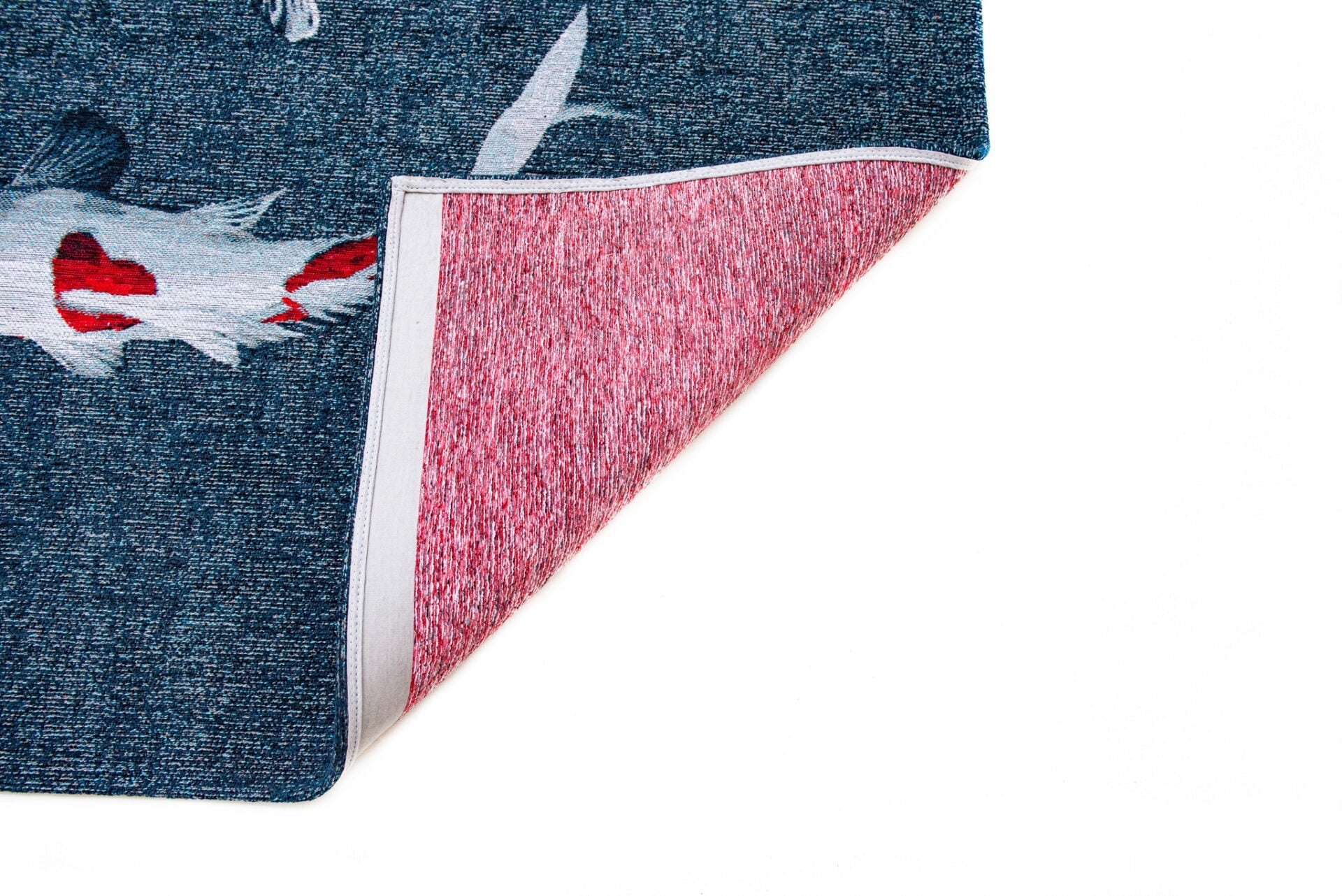 Dywan POP KOI JAPANESE POND niebieski – styl nowoczesny