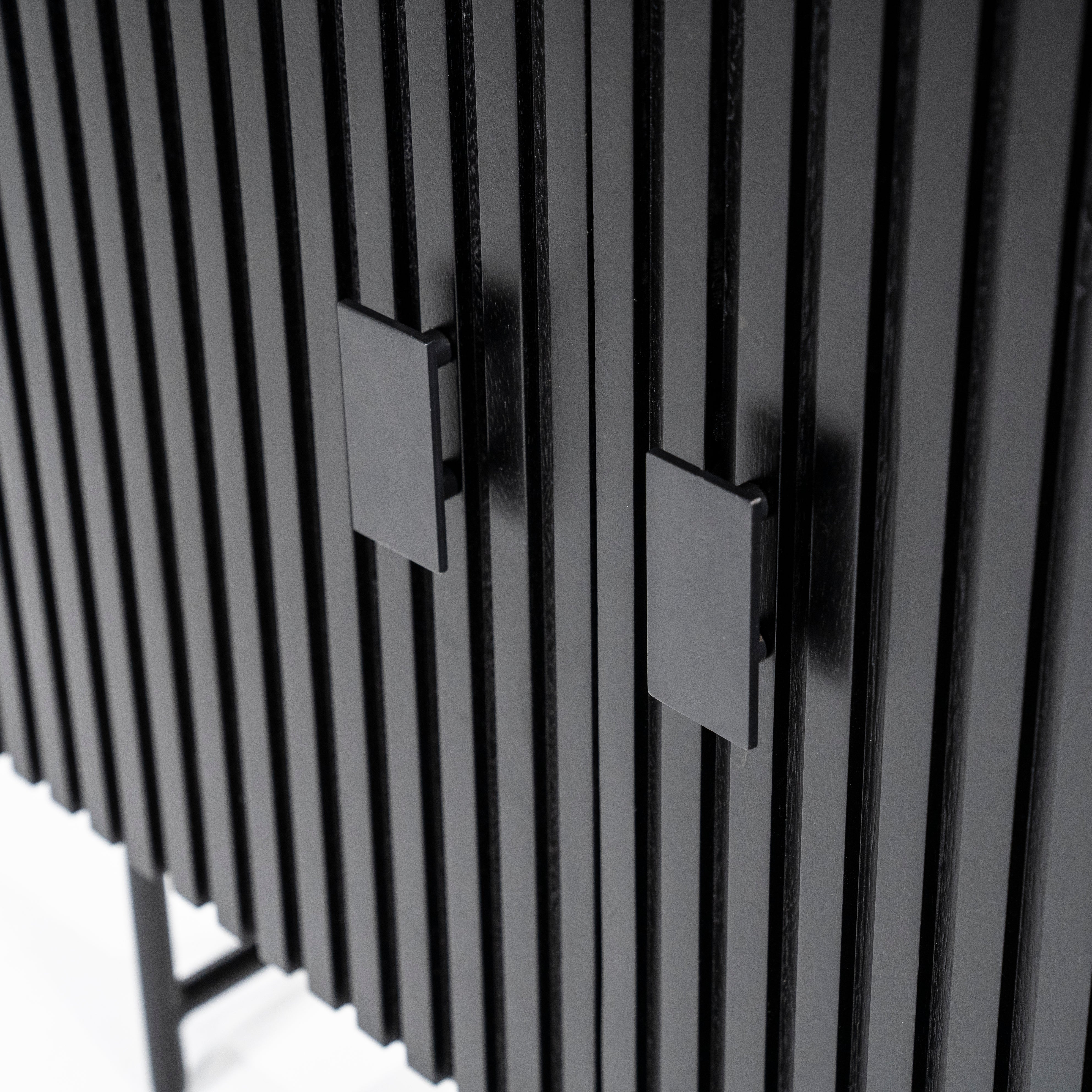 Regaal REMI zwart mango hout