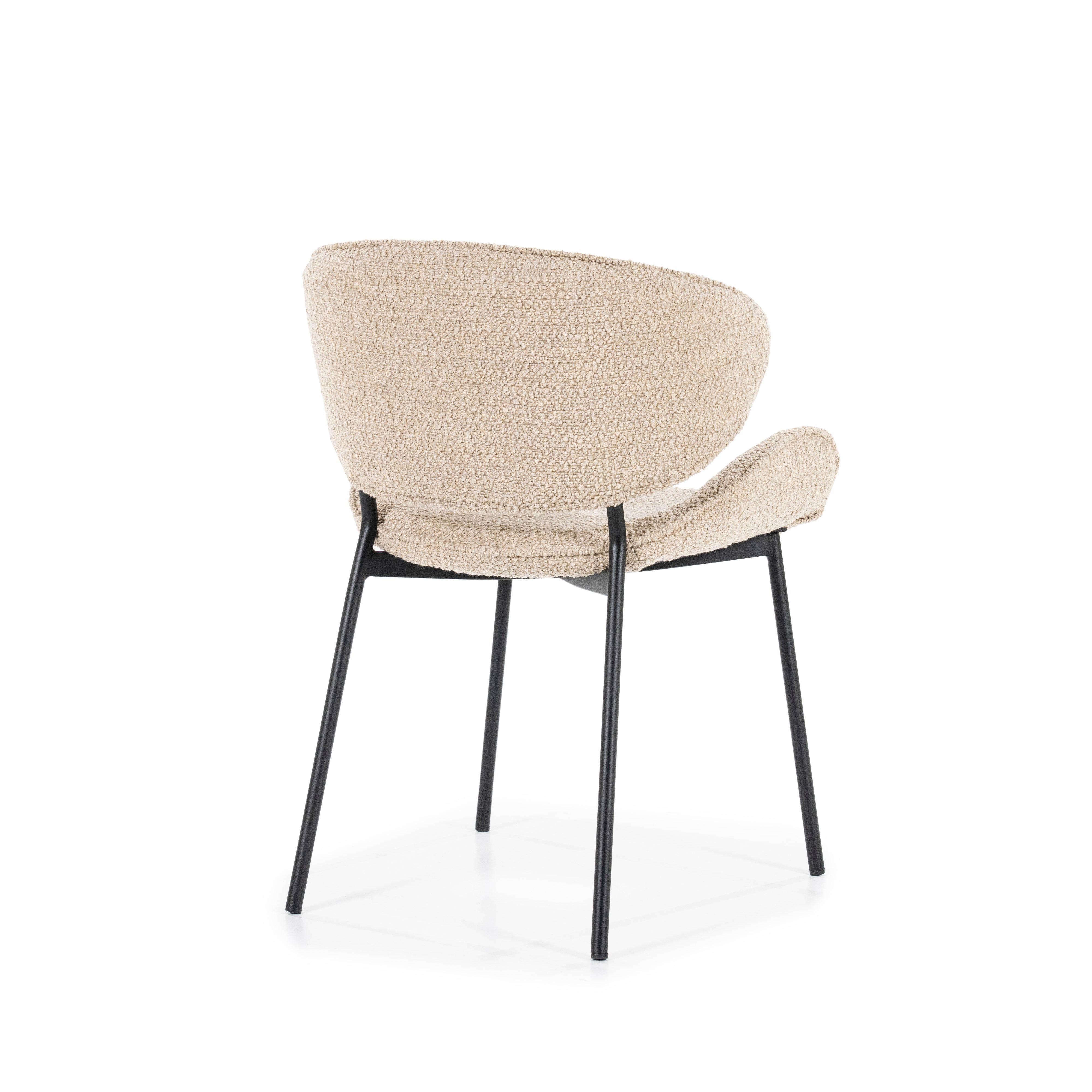 TESS Chair in Sand with Black Base
