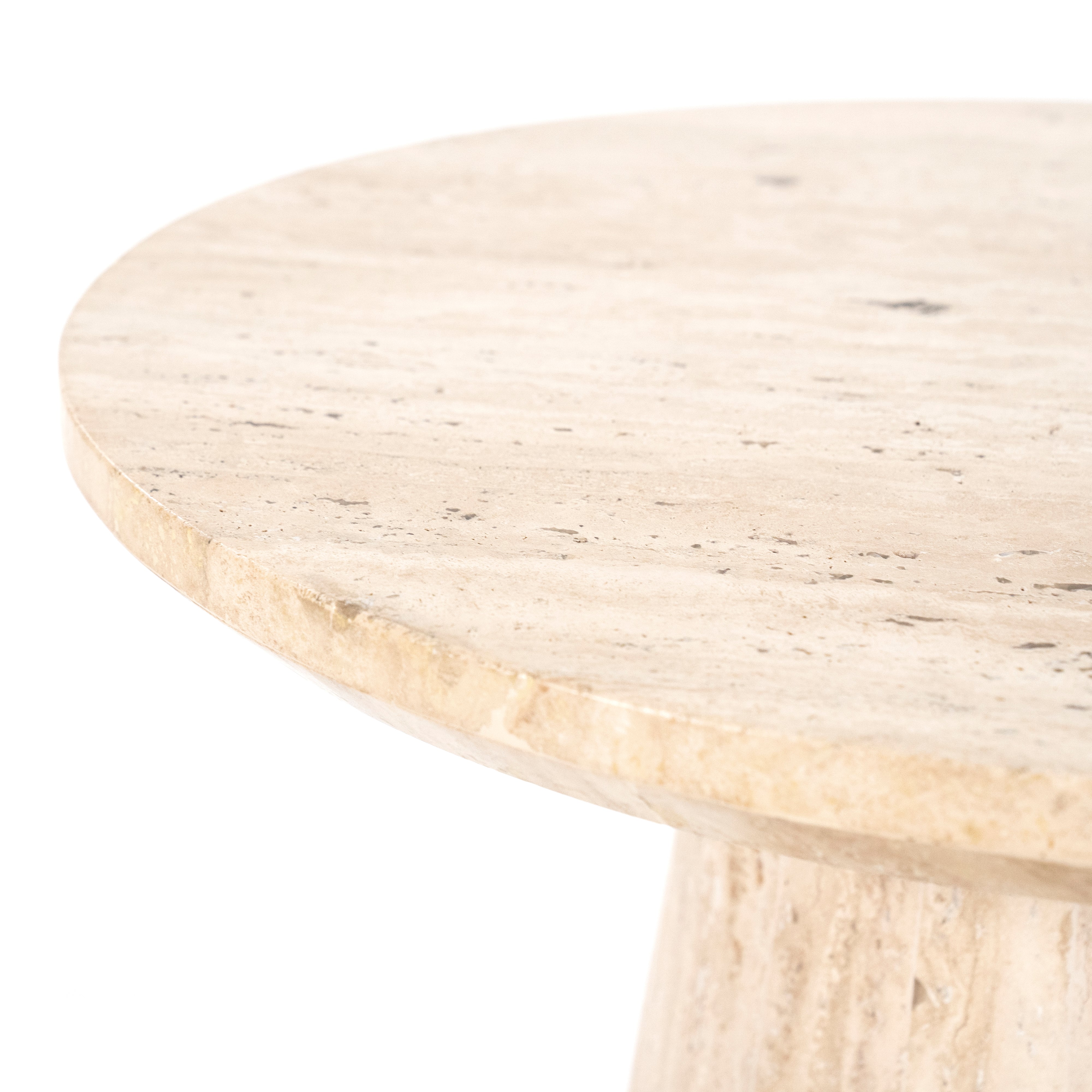 AIME Light Beige Travertine Coffee Table