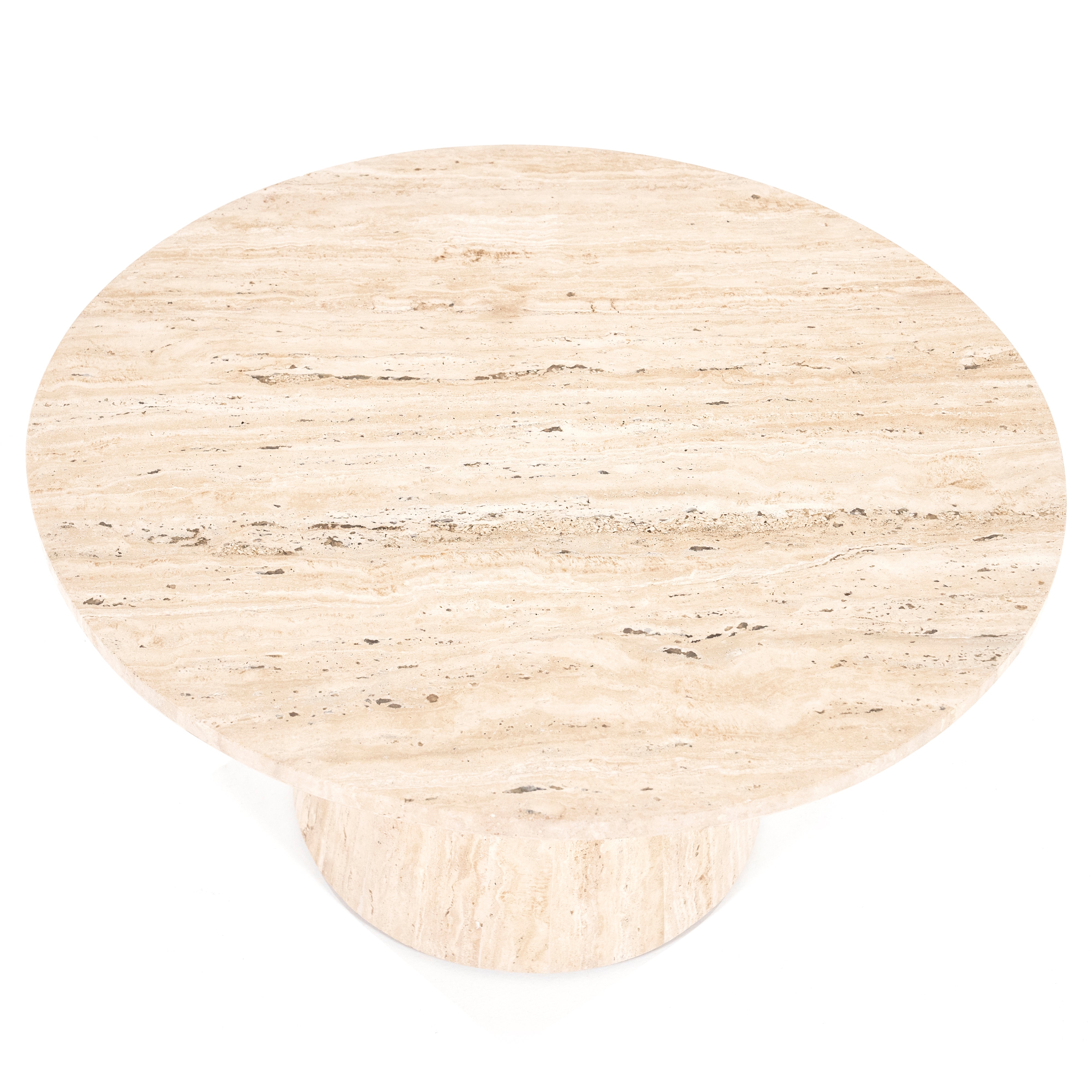 AIME Light Beige Travertine Coffee Table