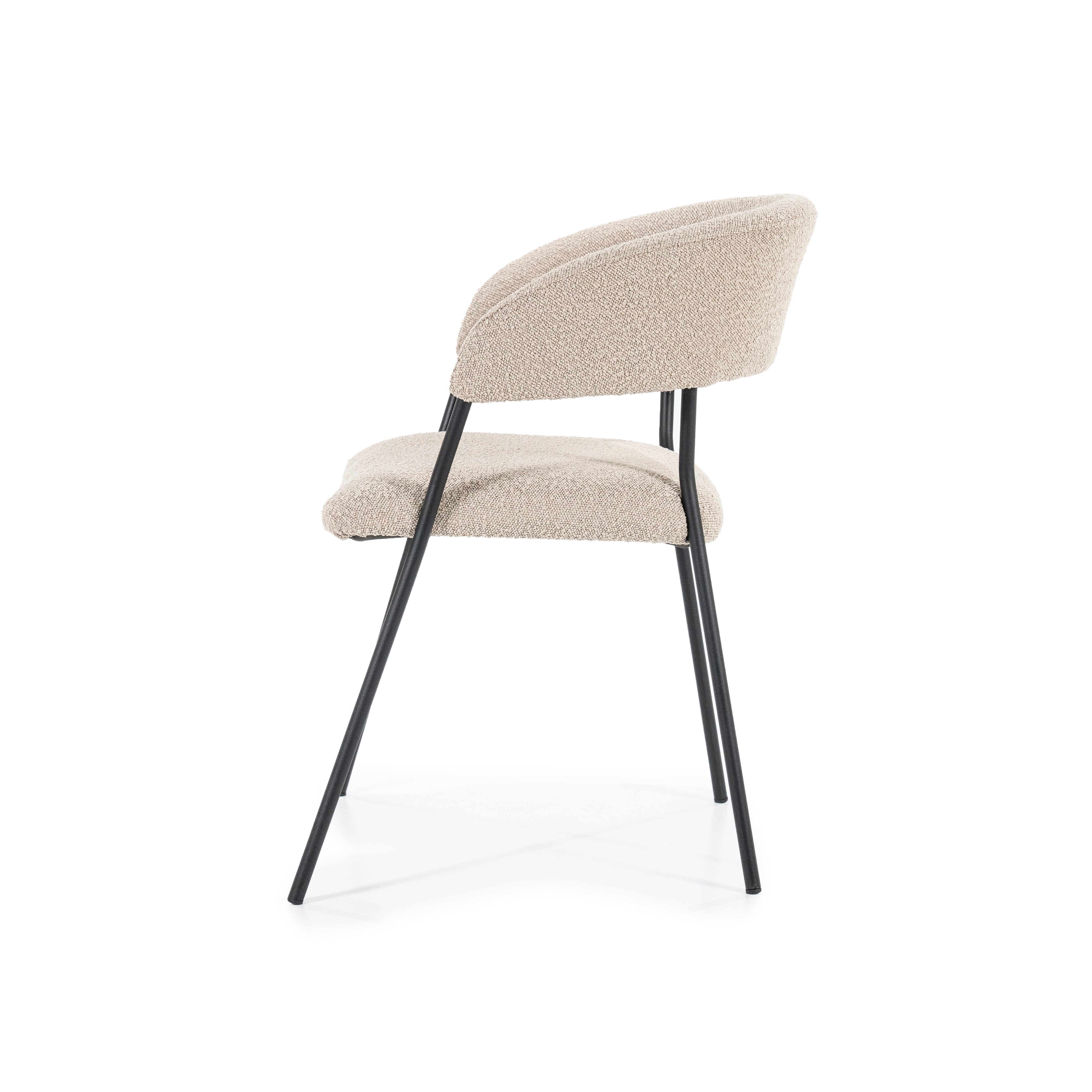 LUKA Chair Beige with Black Base