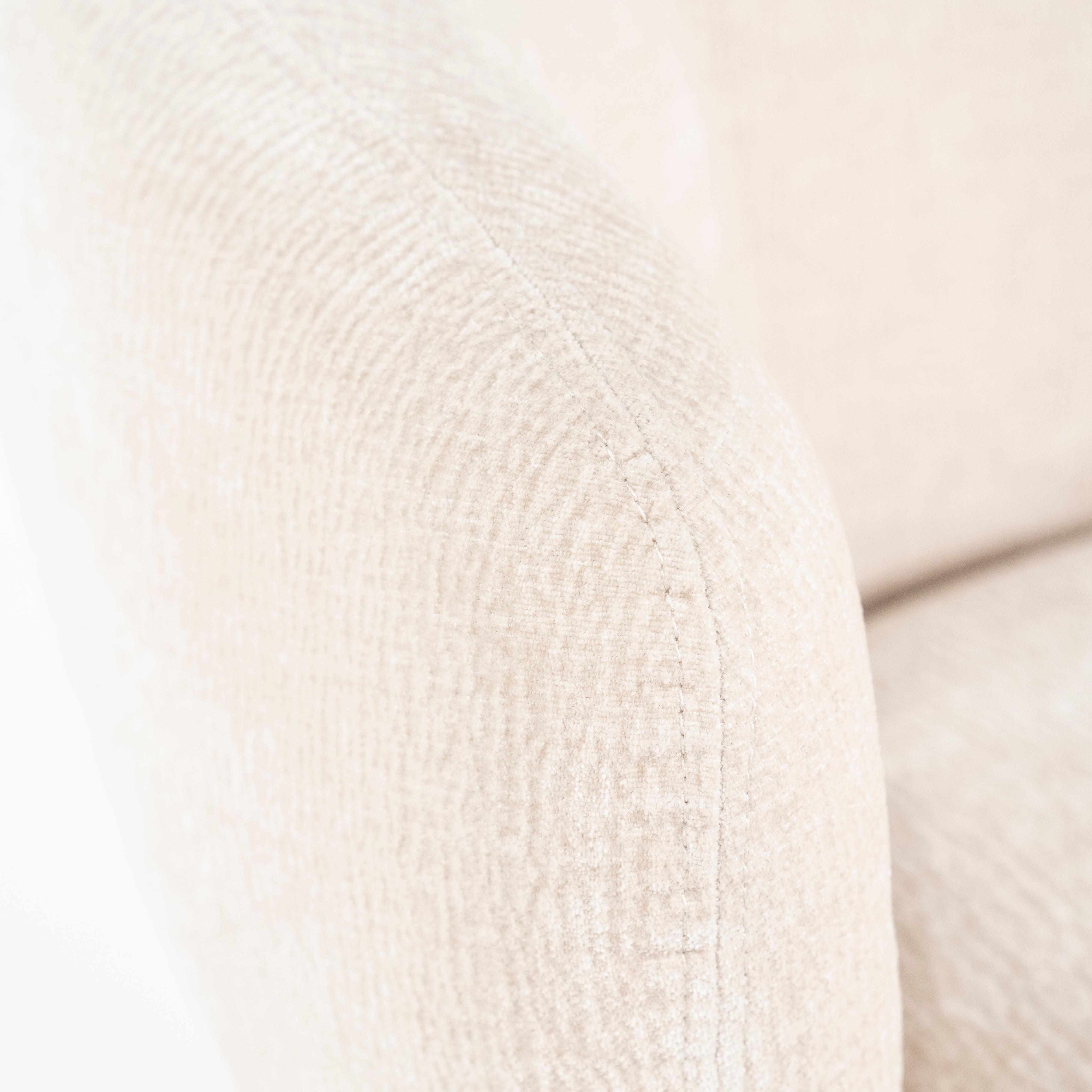 Fauteuil DAVID lichtbeige met zwarte basis