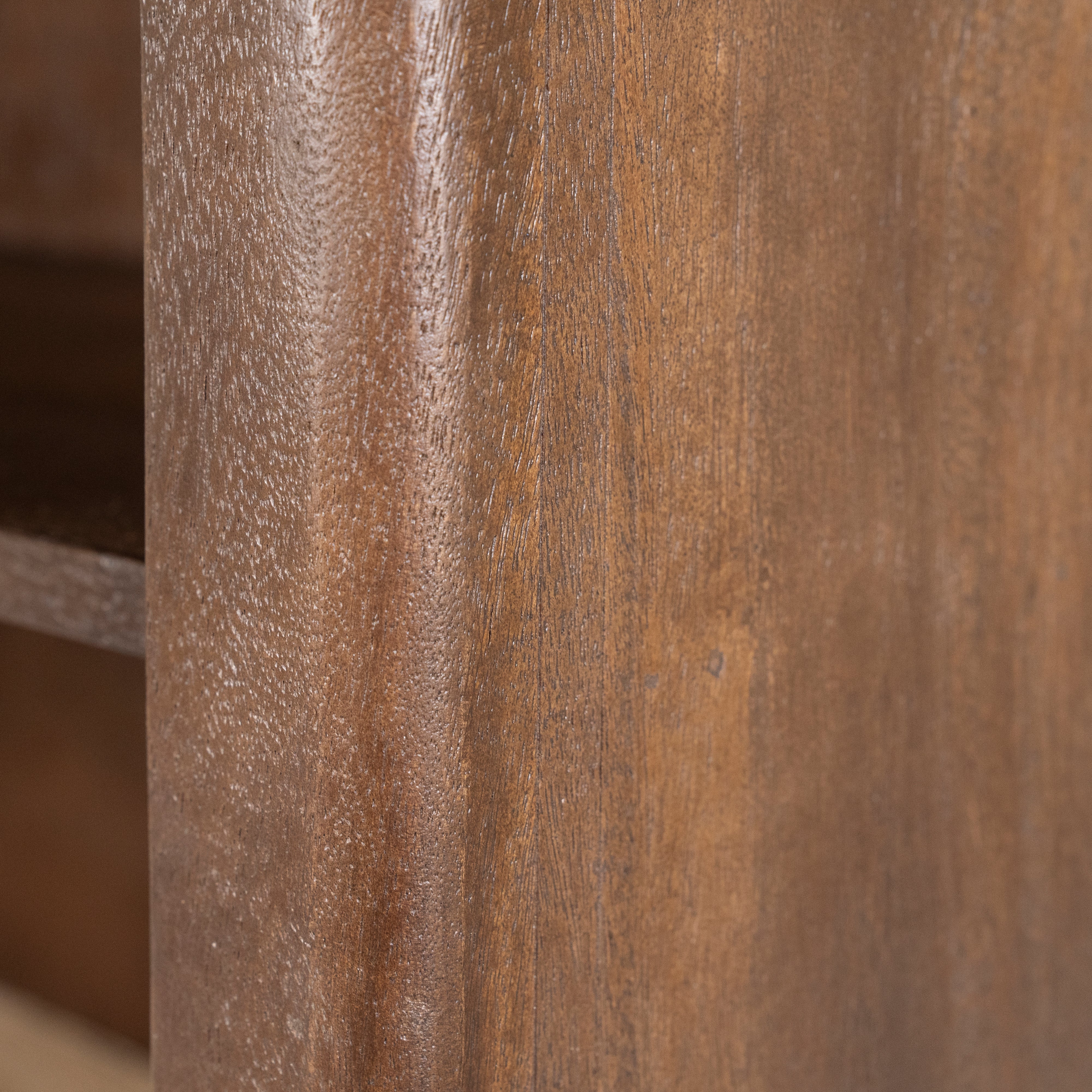 LIO Shelf brown mango wood with travertine