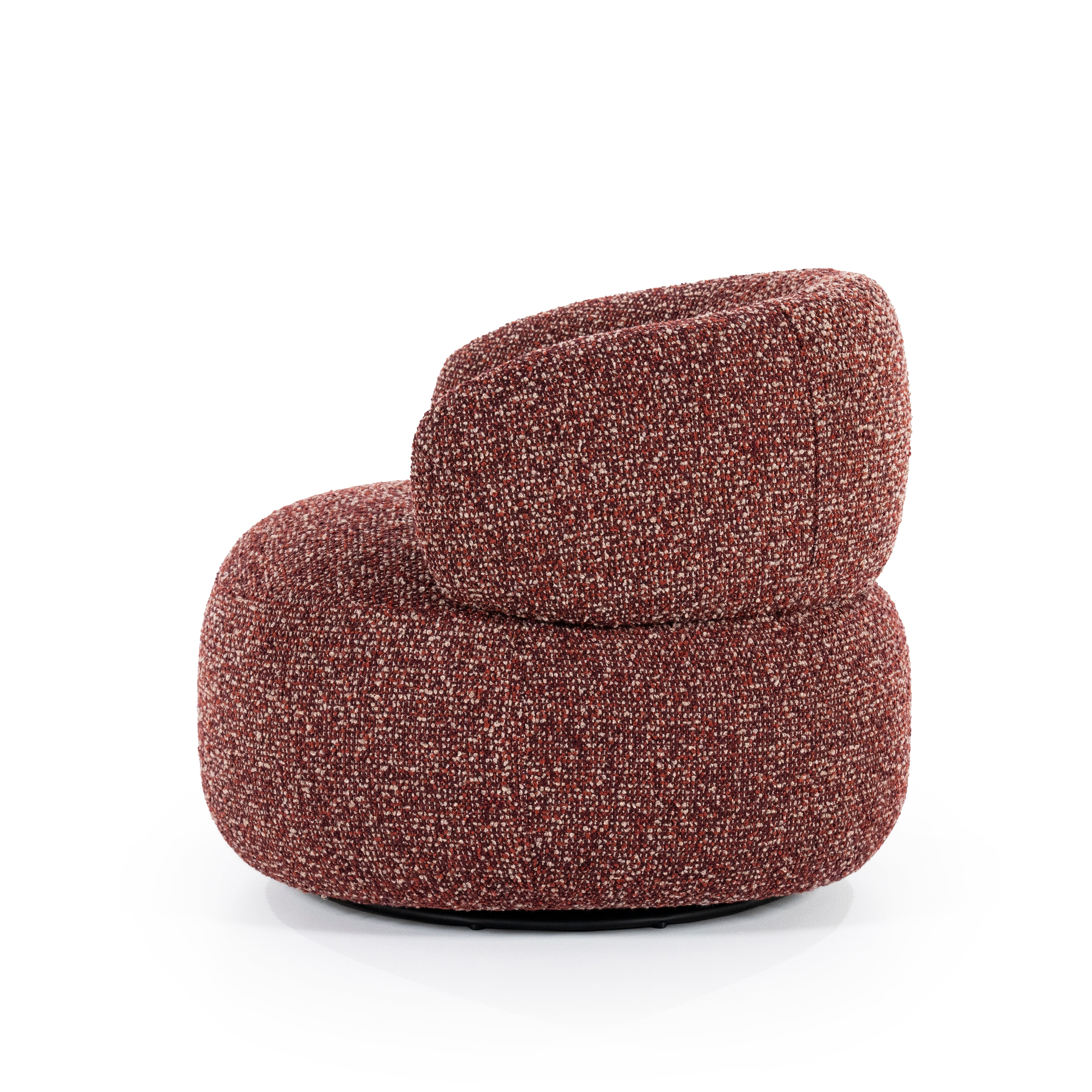 Fauteuil MAEVE roestbruin gemêleerd