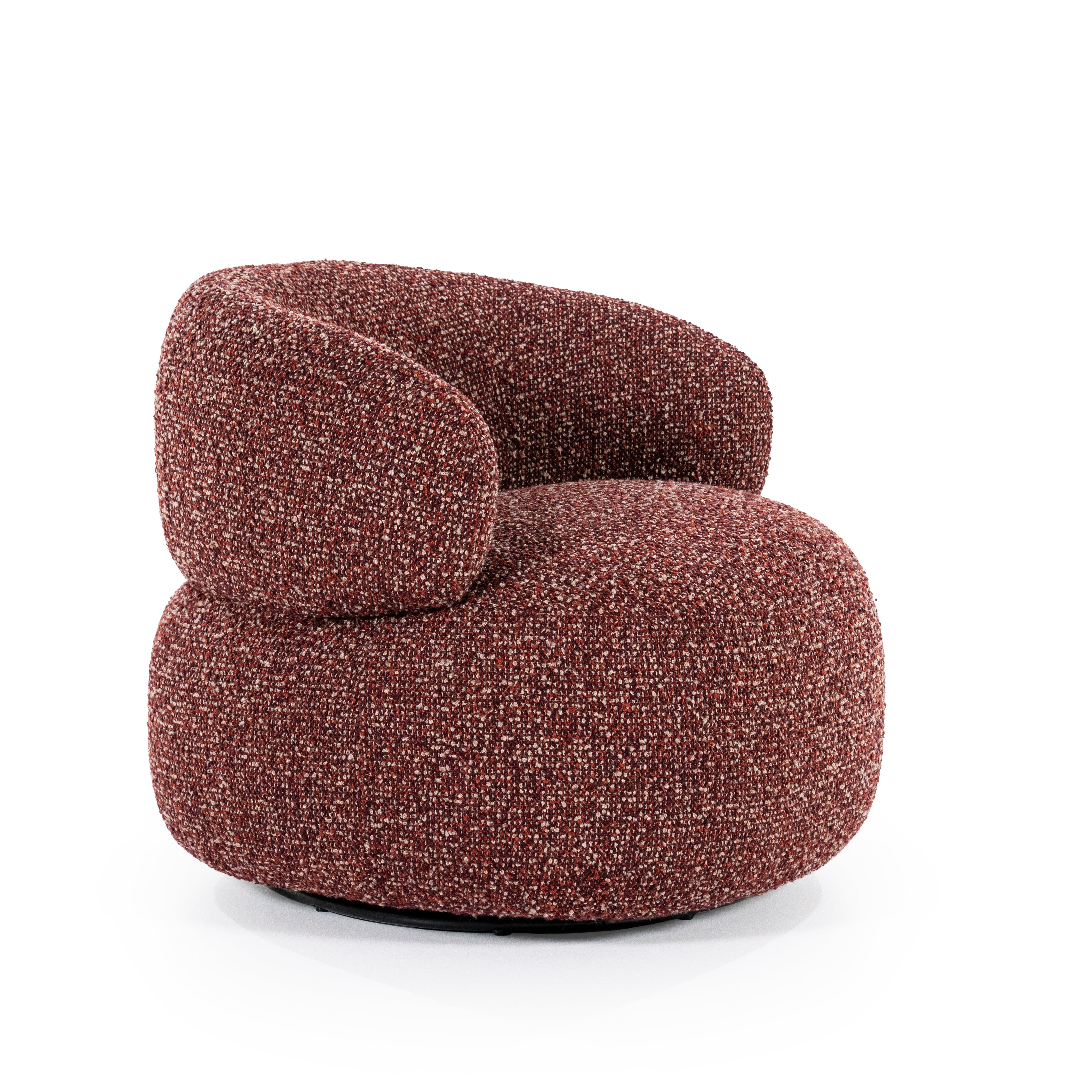 Fauteuil MAEVE roestbruin gemêleerd