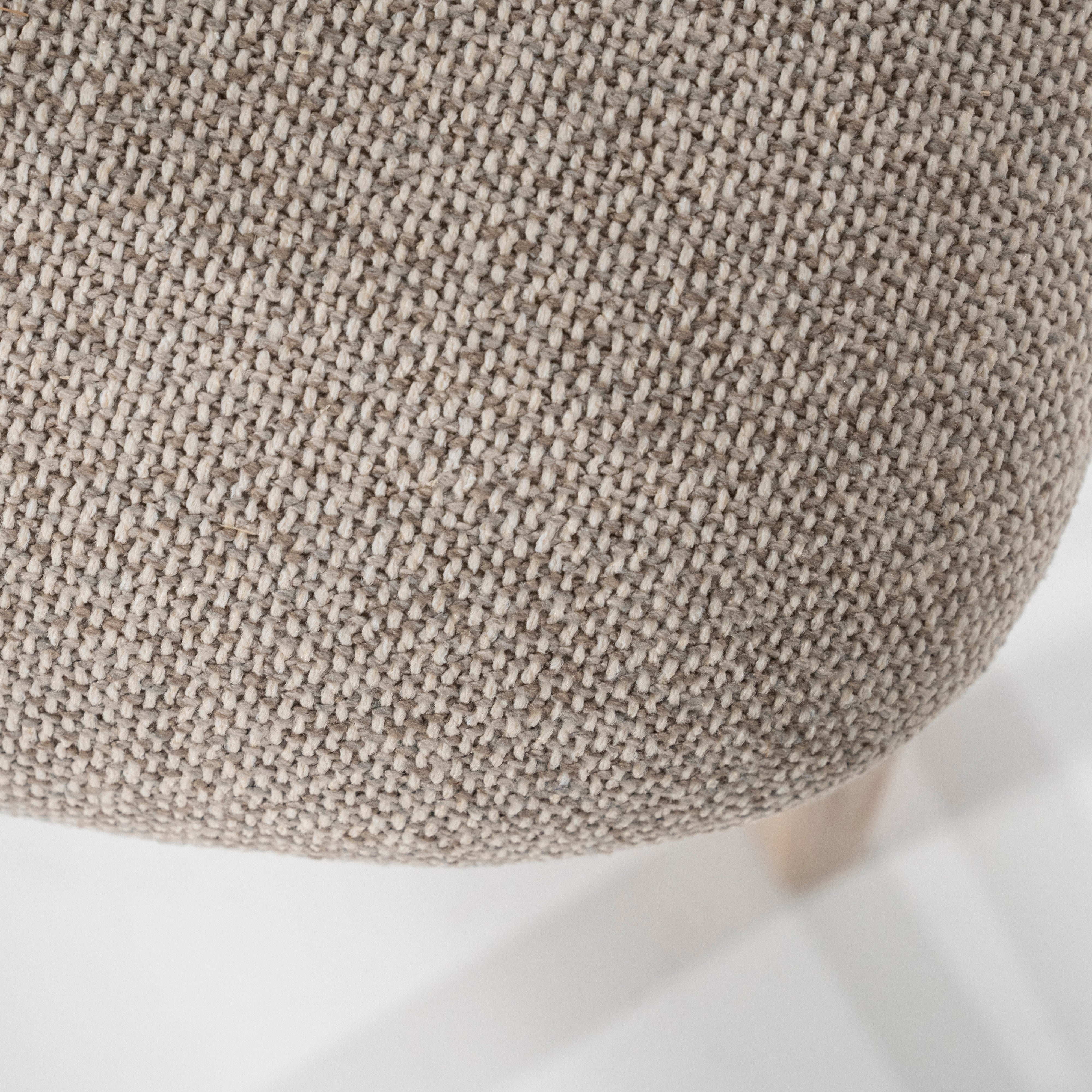 MIKKY taupe chair with oak base