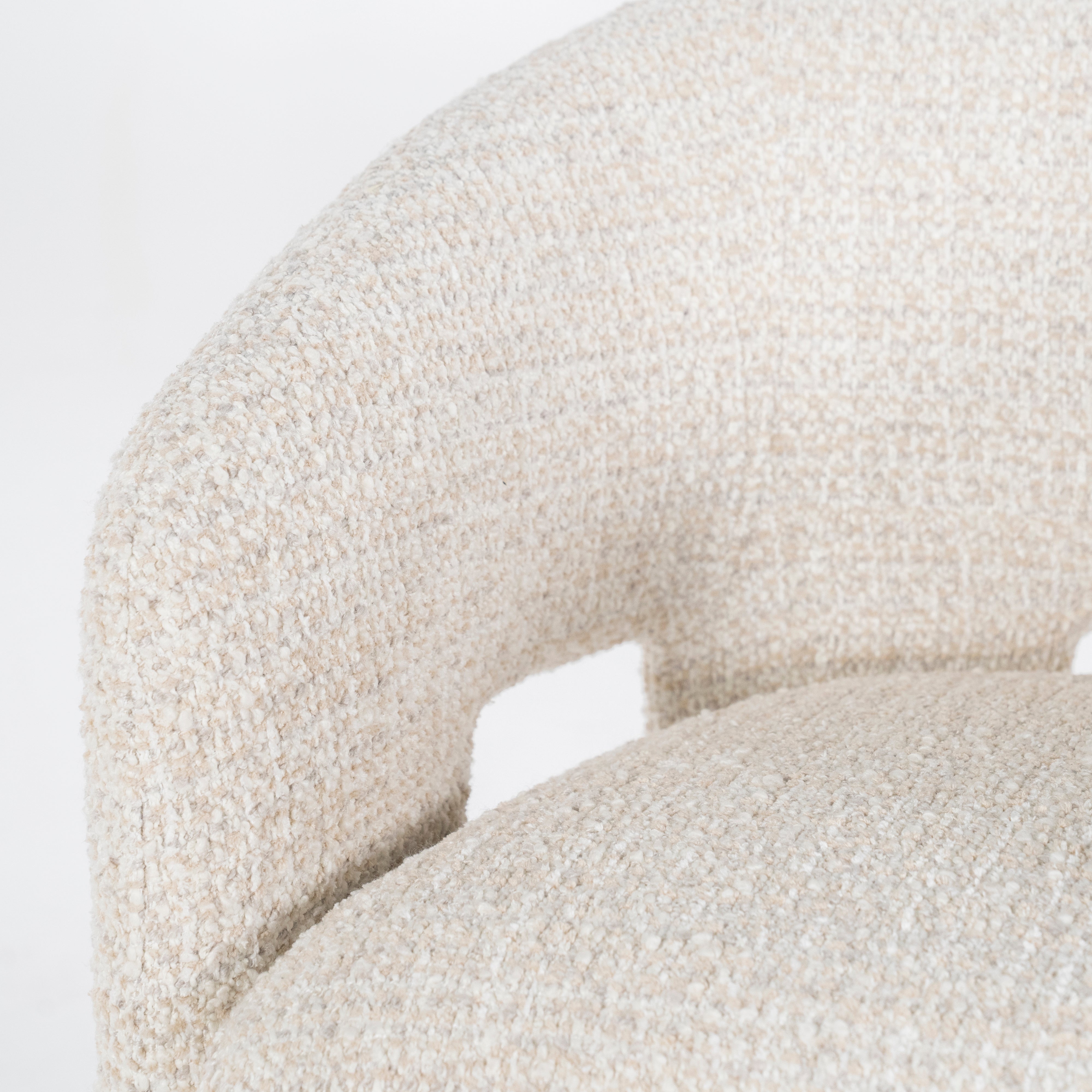 Fauteuil met armleuningen HAMILTON lichtbeige