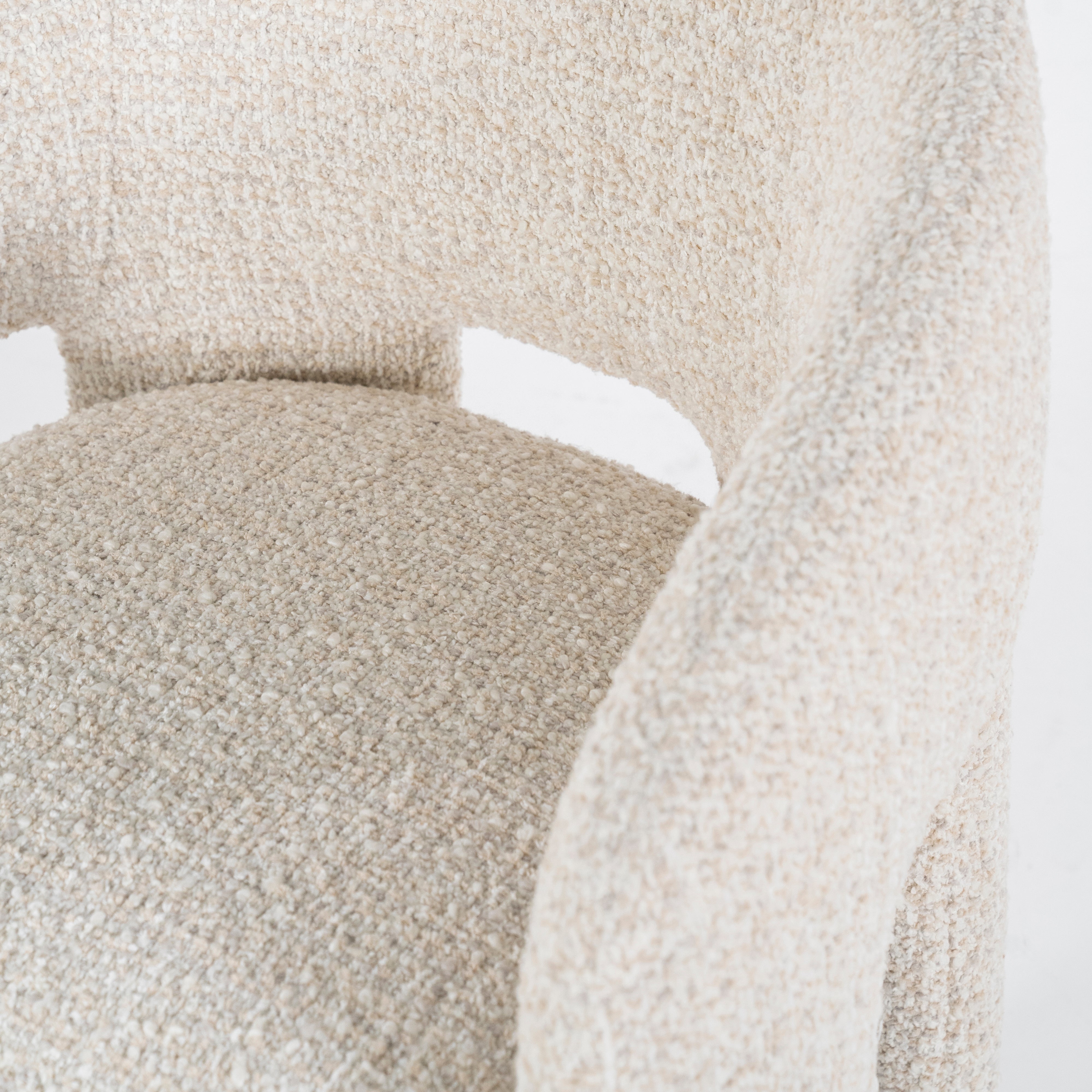 Fauteuil met armleuningen HAMILTON lichtbeige