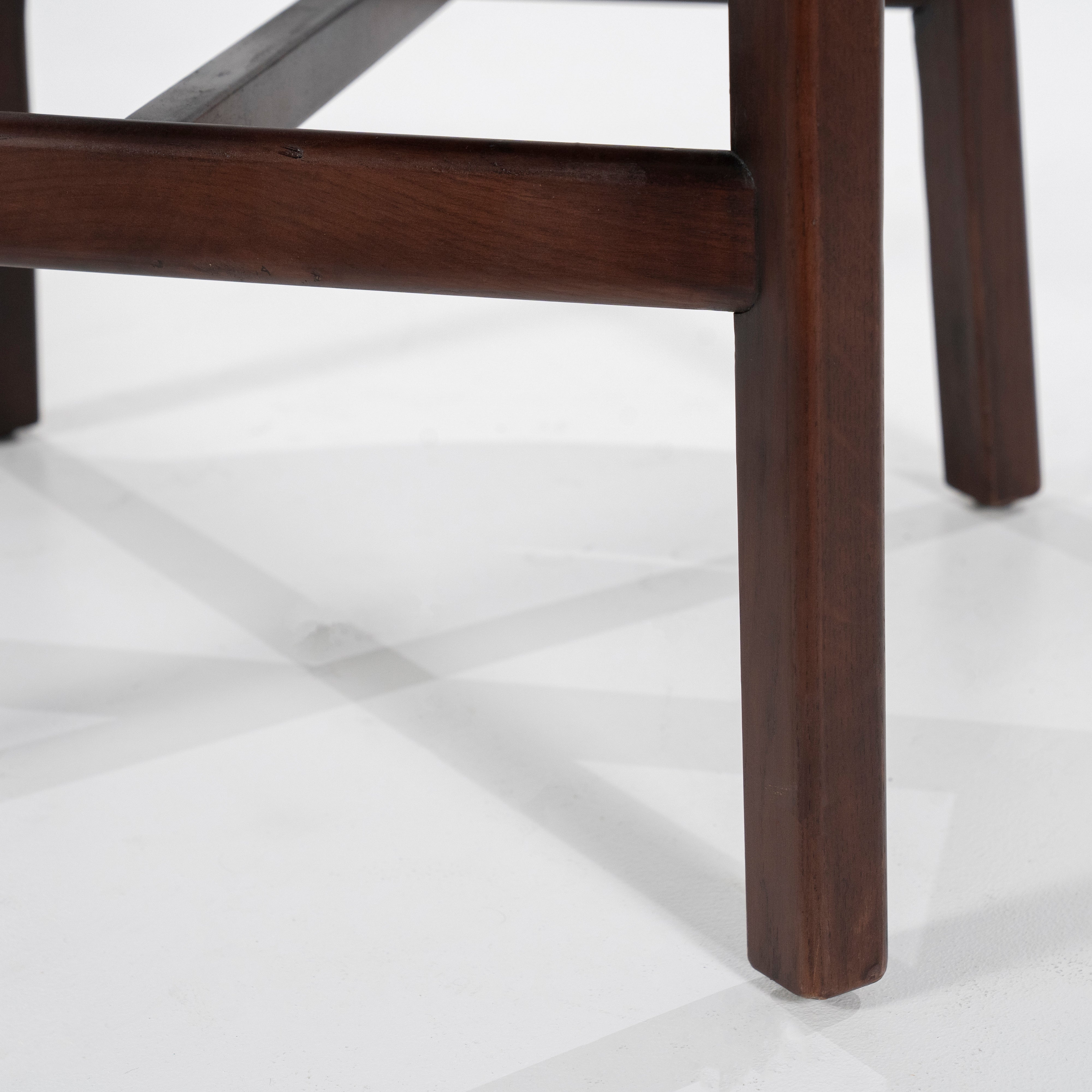 MIKKY Beige Stool with Dark Oak Base