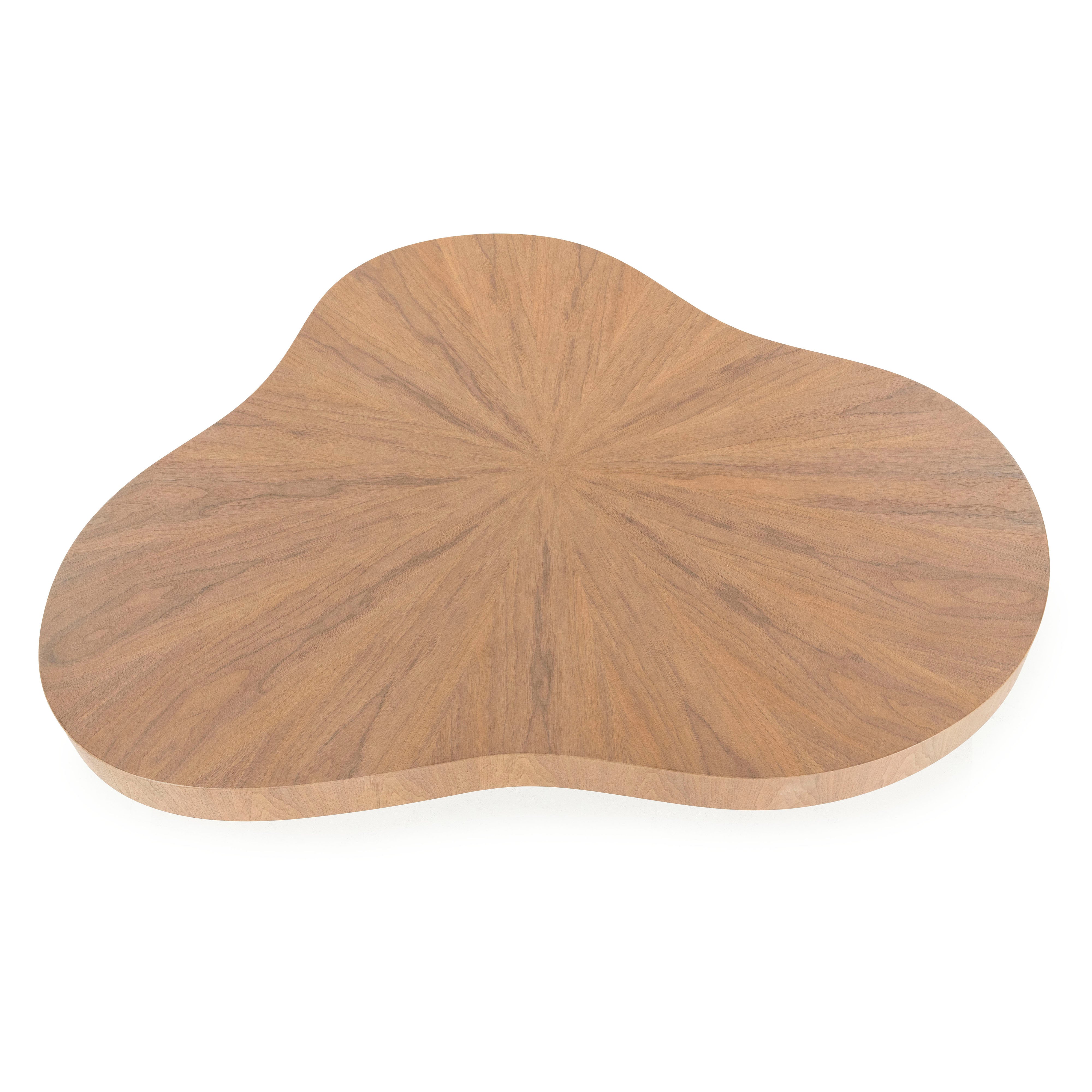 BOBBIE walnut veneer coffee table