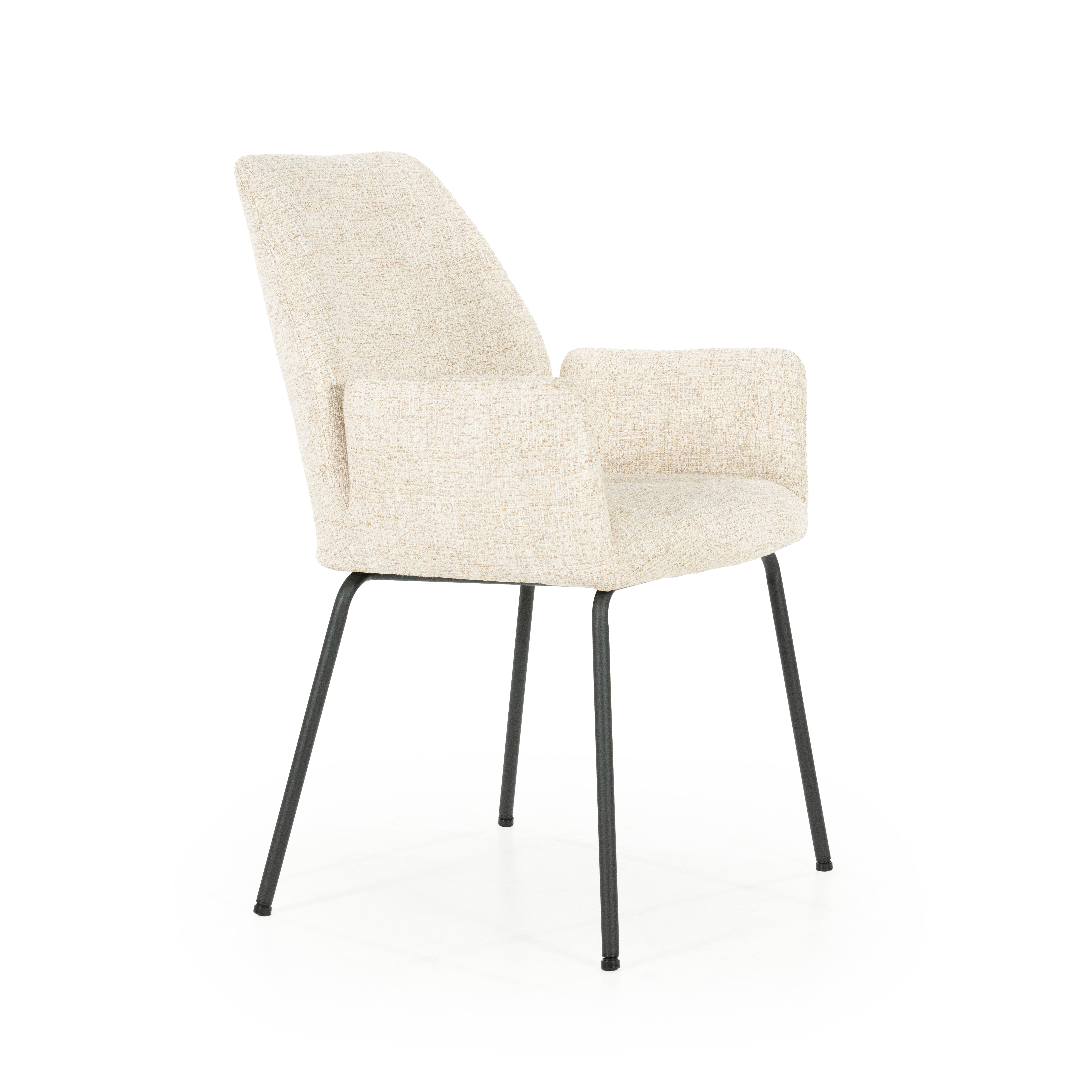 INDY Chair Cream with Black Base