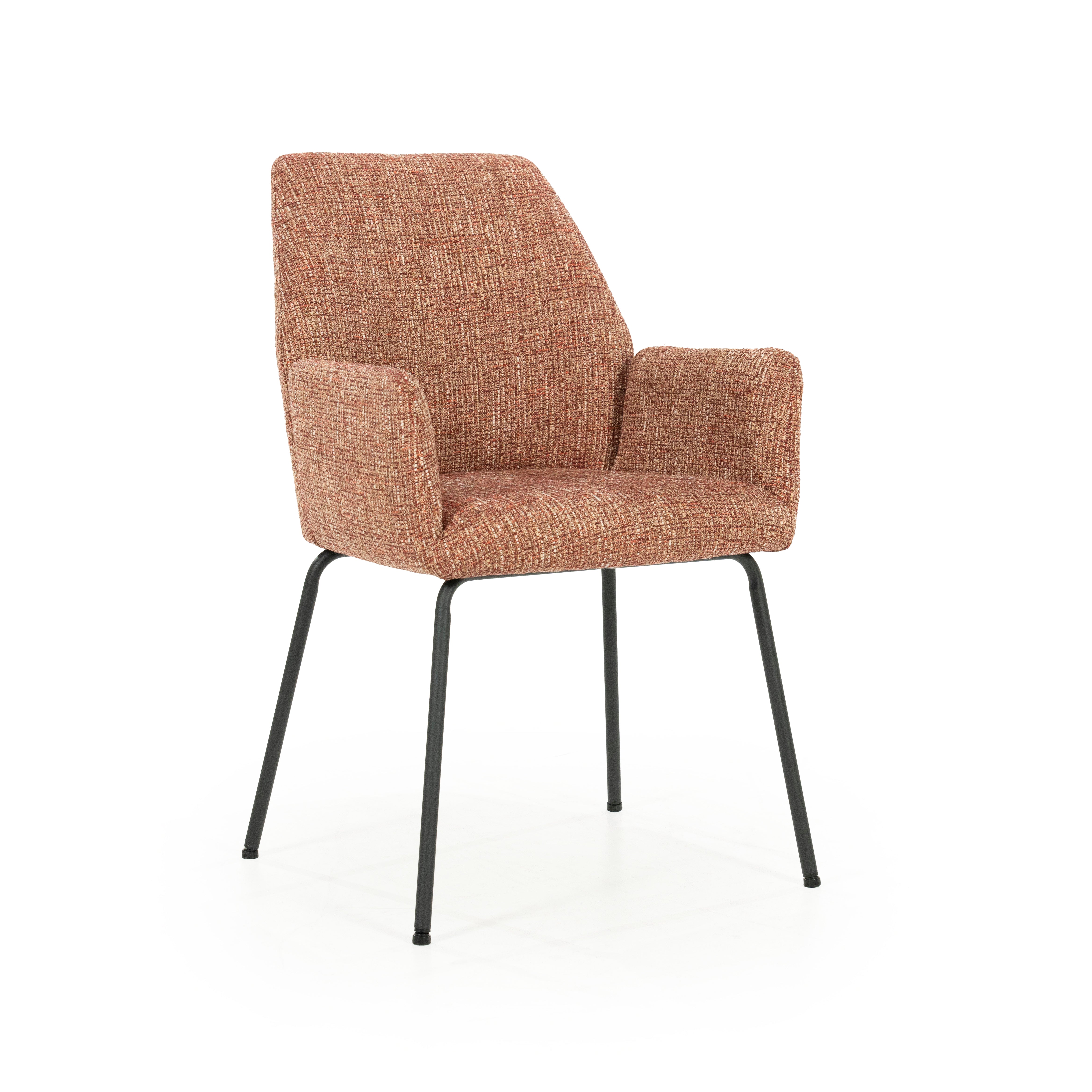 INDY chair terracotta with black base