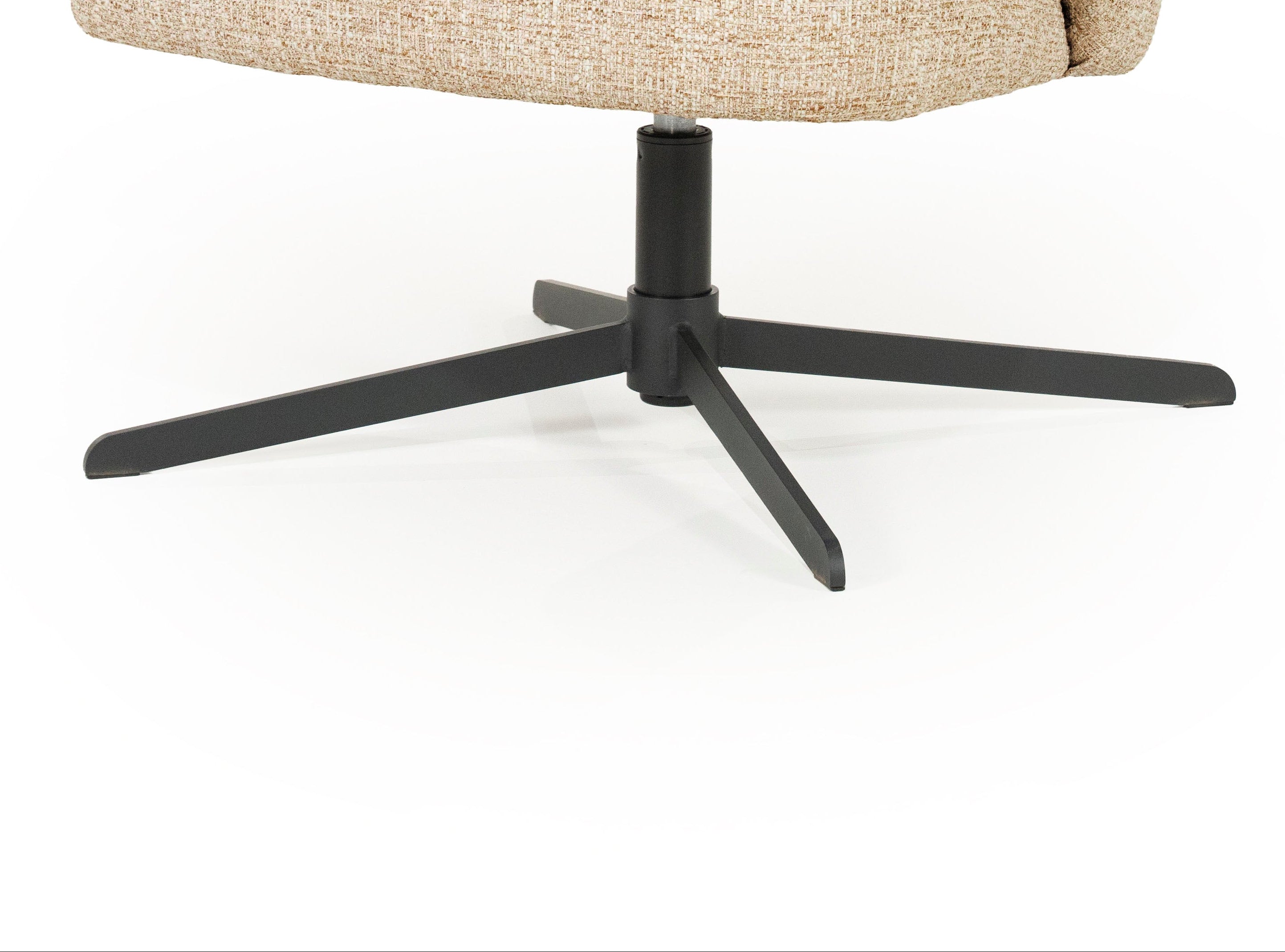 Draaistoel CONNOR beige met zwarte basis