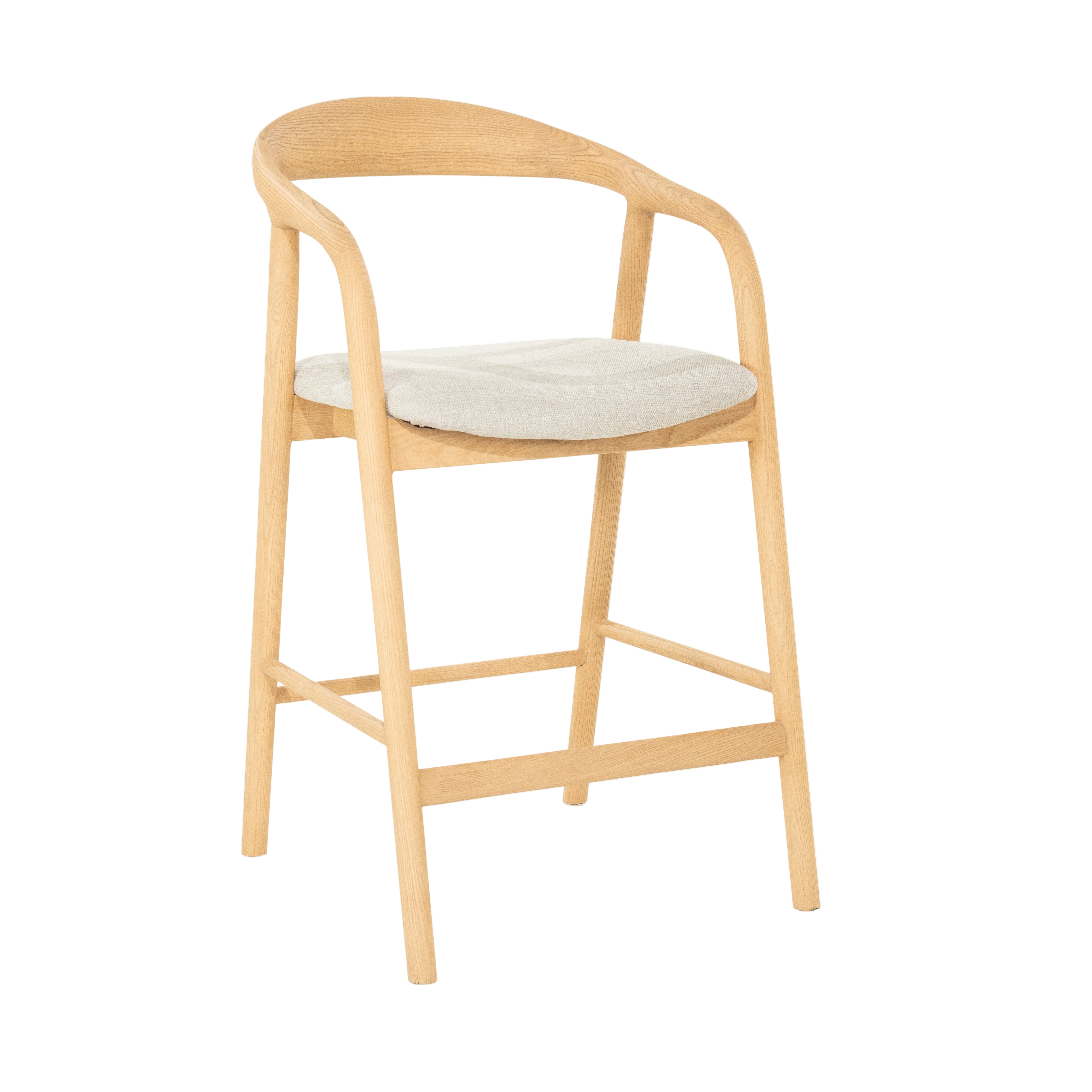 Hocker RAYVEN helles Eschenholz