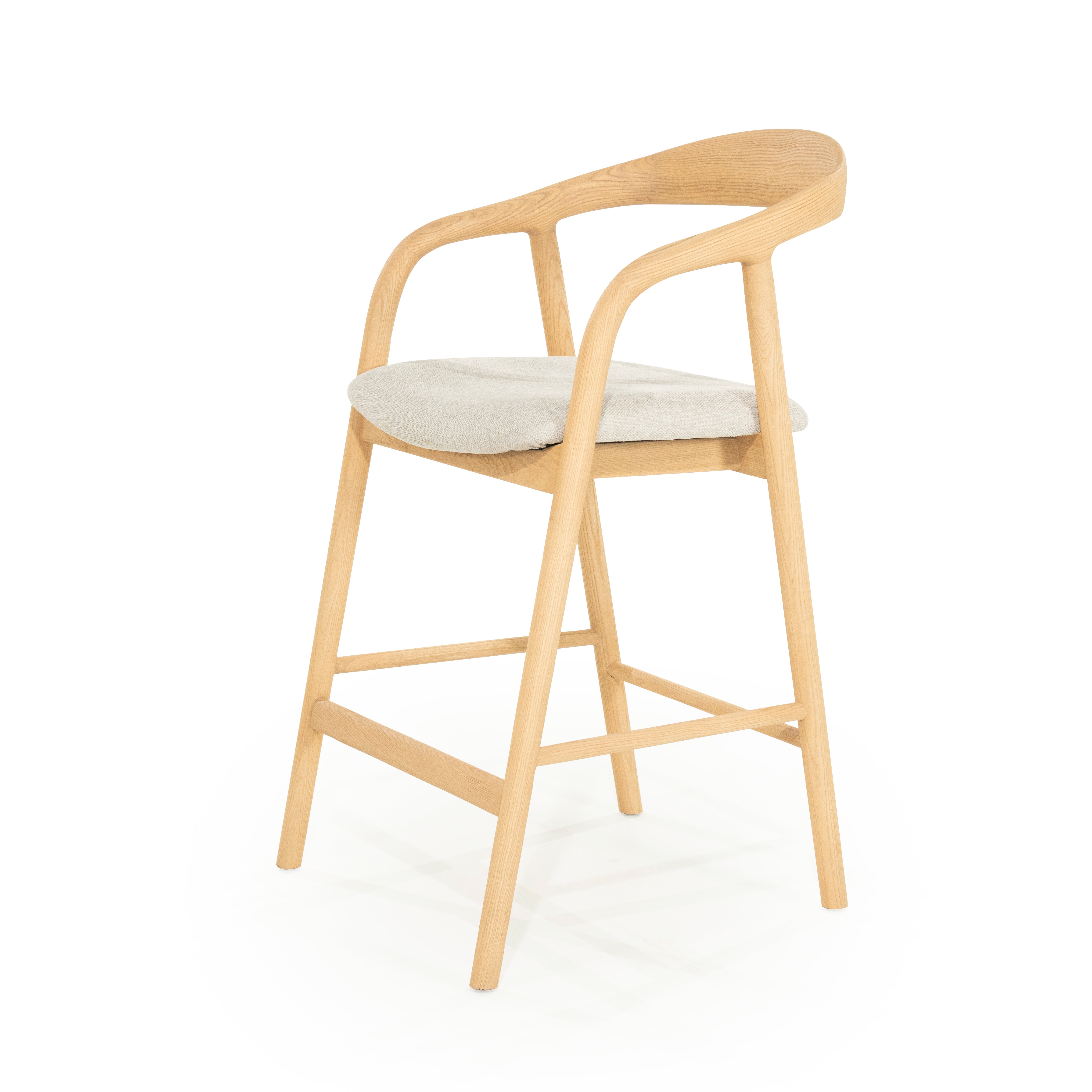 Hocker RAYVEN helles Eschenholz