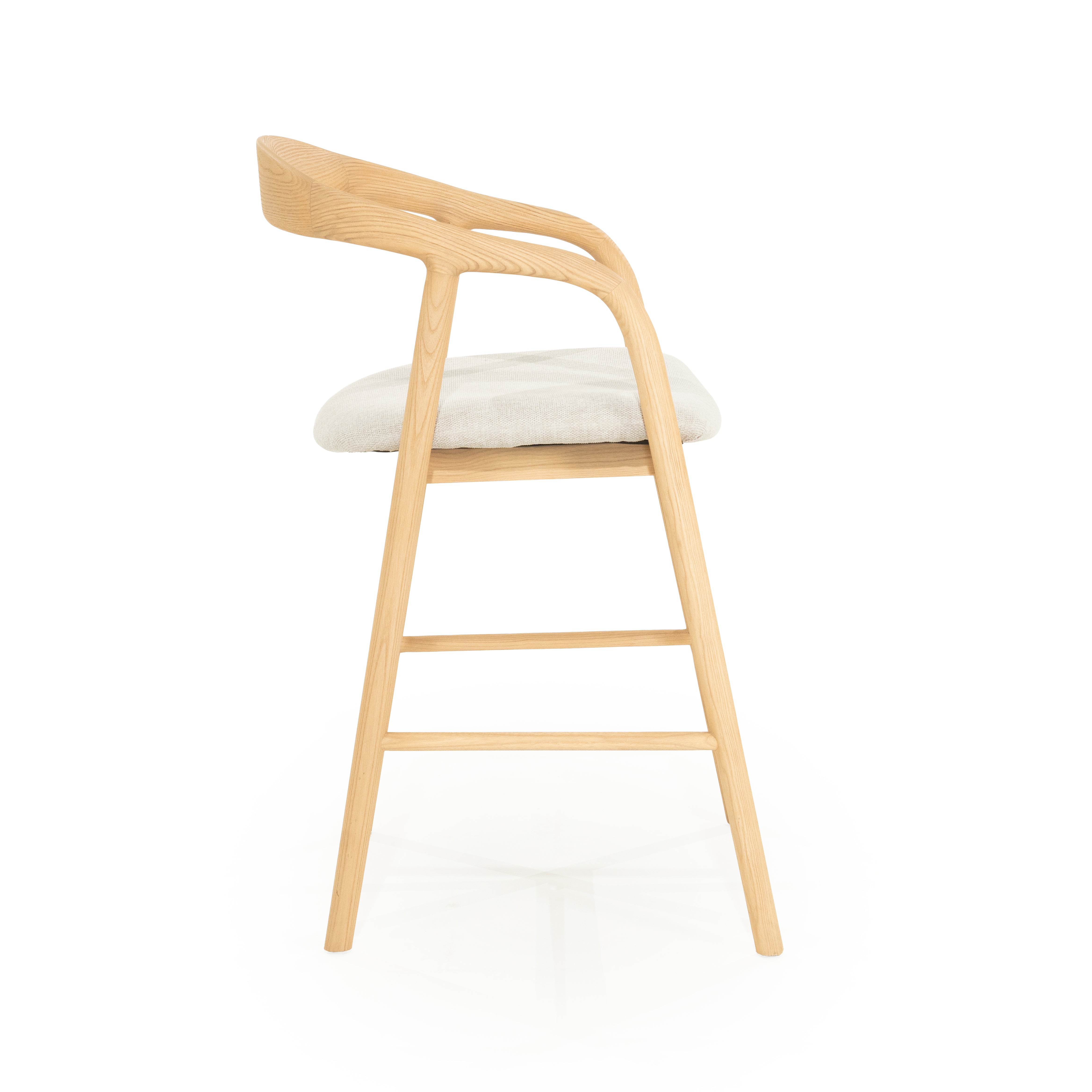 Hocker RAYVEN helles Eschenholz
