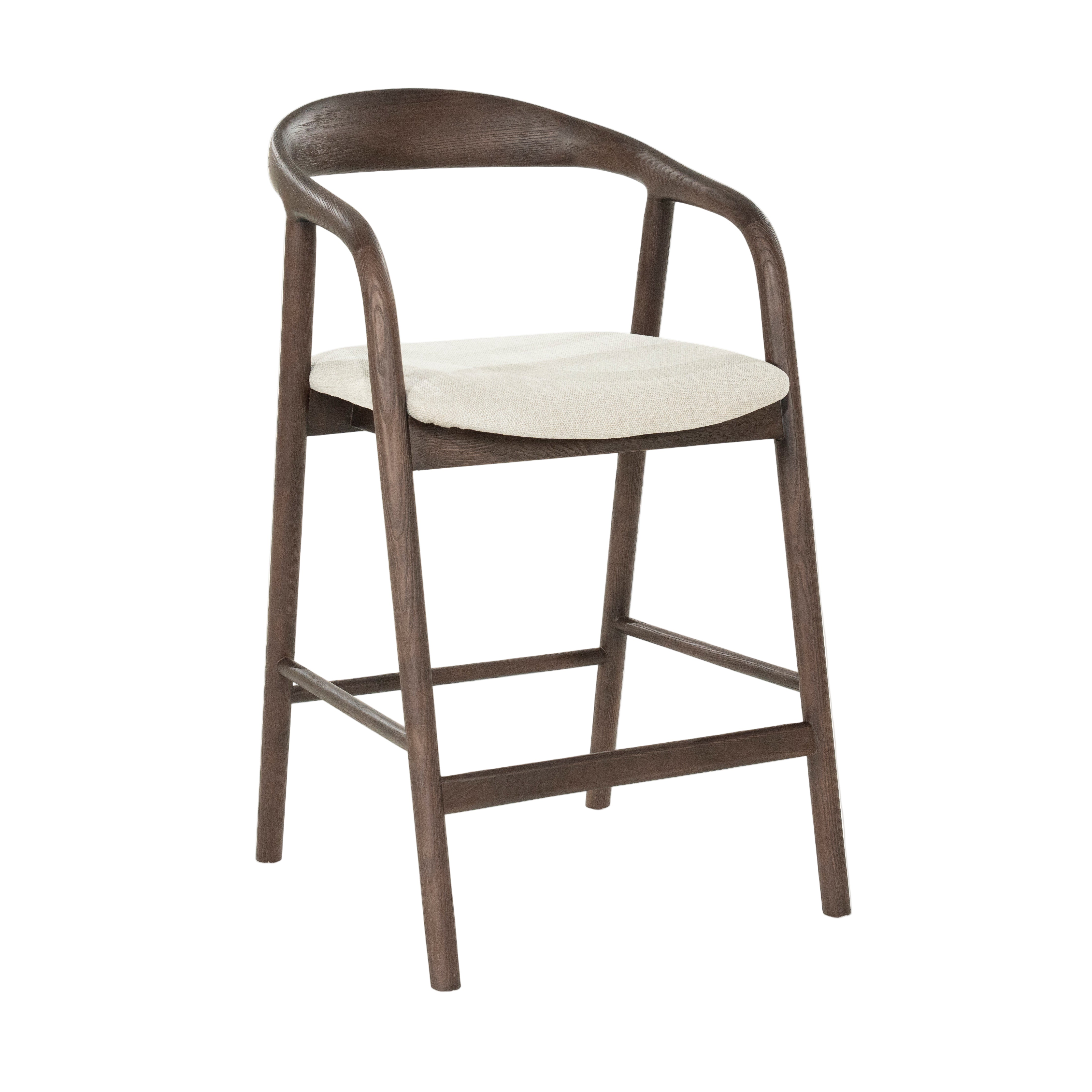 Hocker RAYVEN dunkles Eschenholz