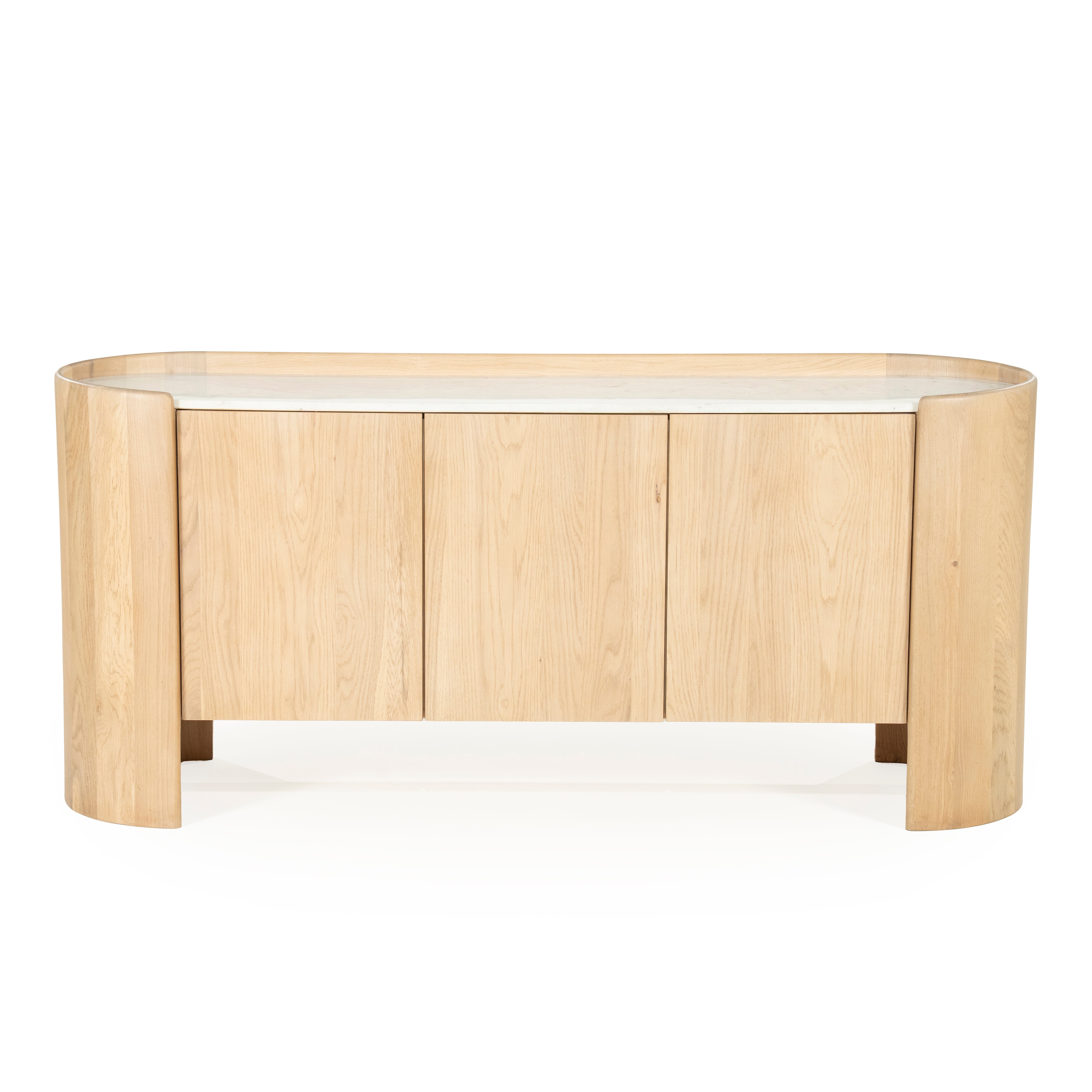 DON chest of drawers oak wood with marble top